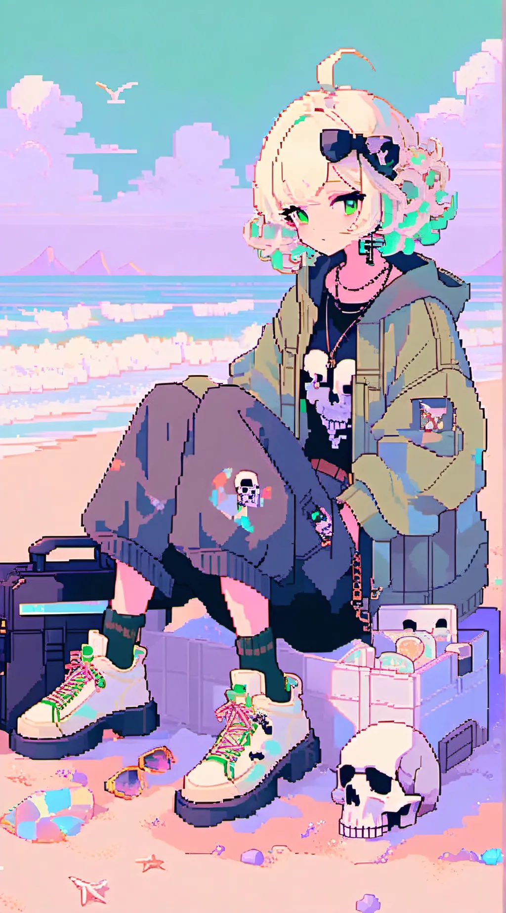 ai character: MHA- bakugo background