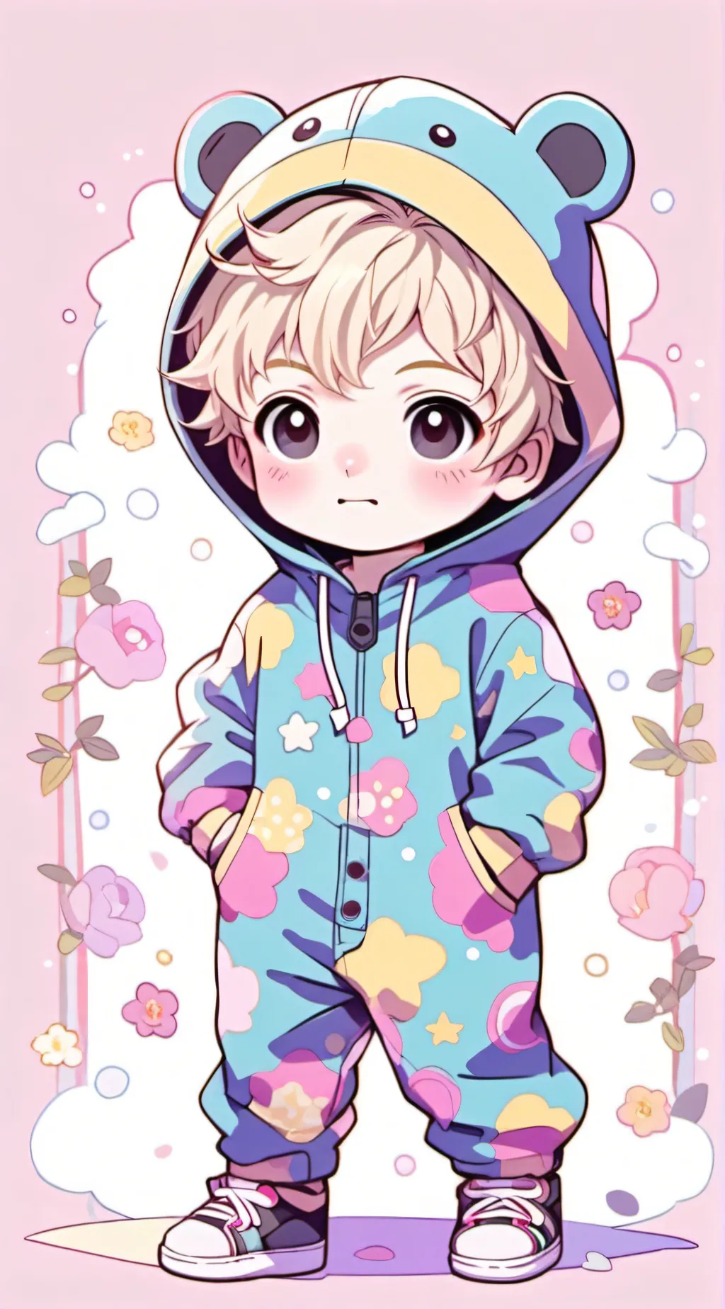 ai character: Road trip baby background