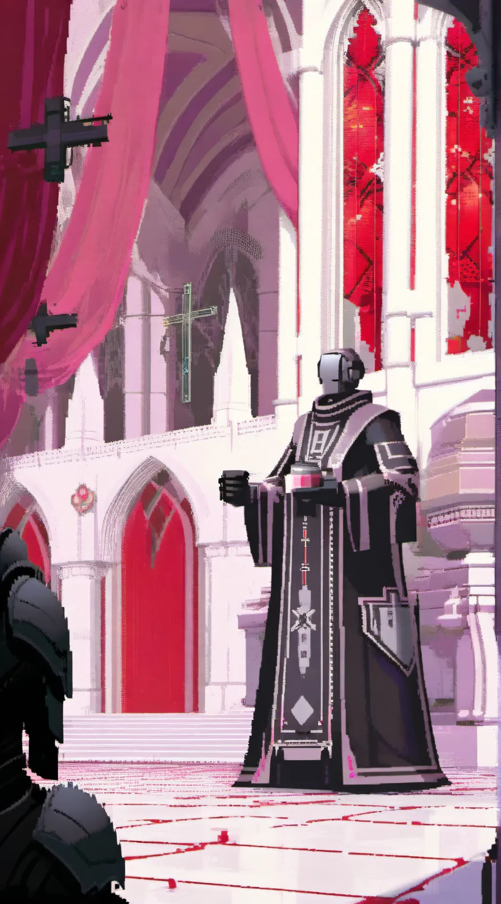 ai character: Robot Priest Leo I background