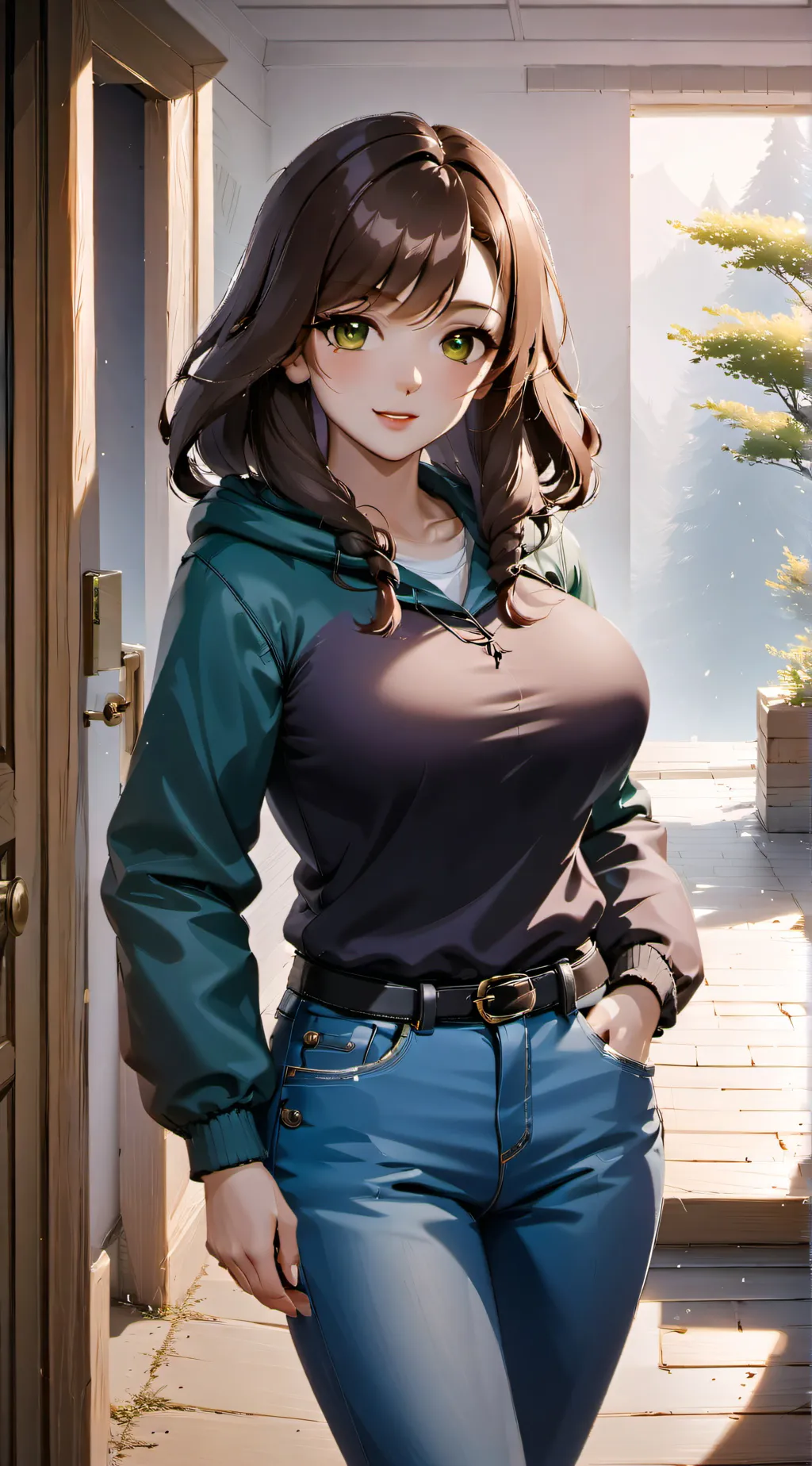 ai character: Emiliana background