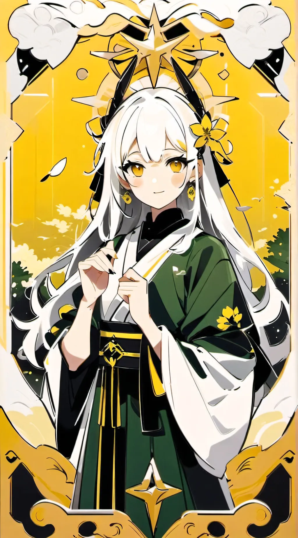 ai character: glisten background