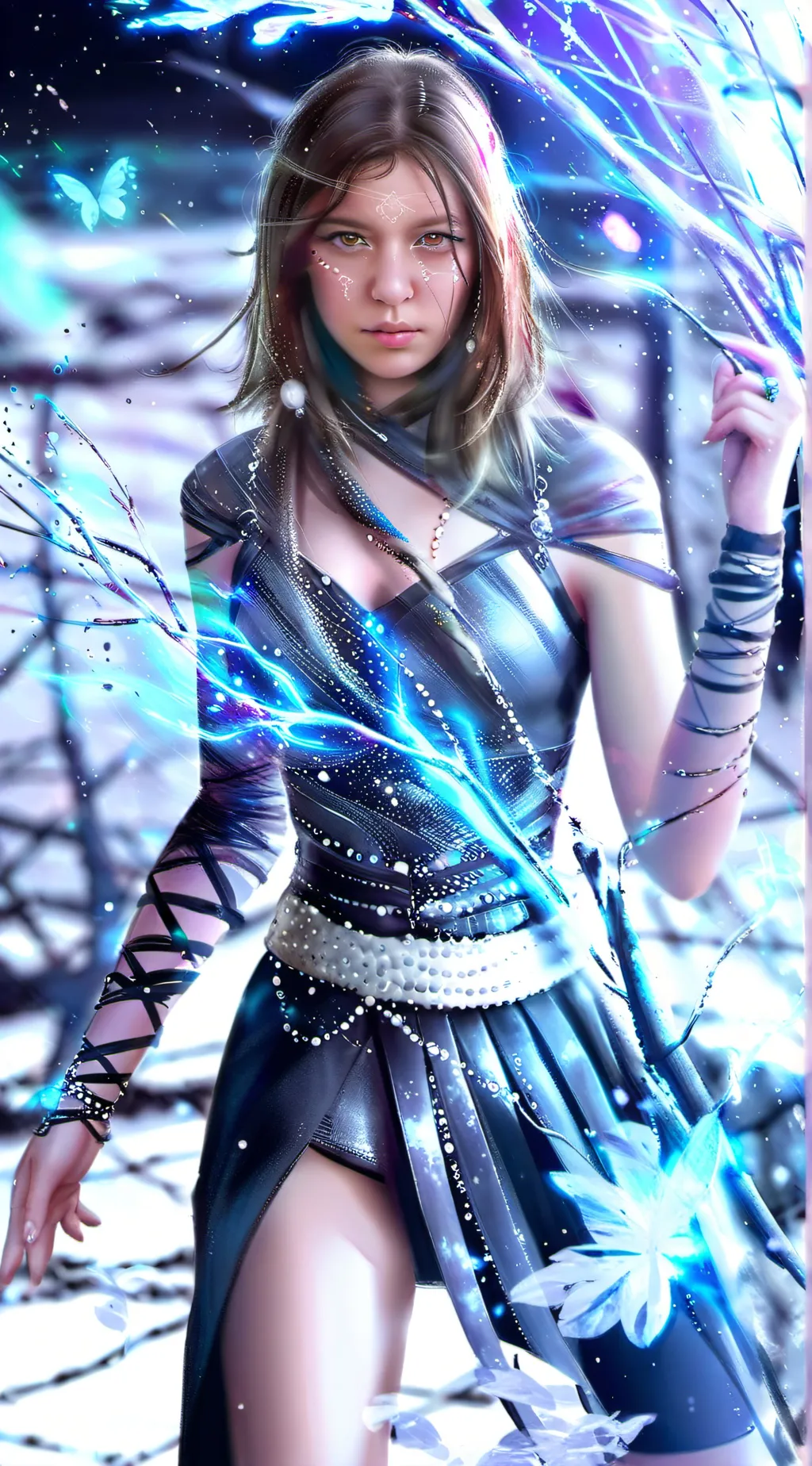 ai character: Icy background