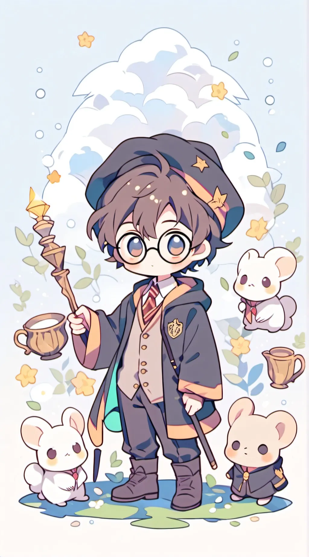 ai character: Harry Potter background