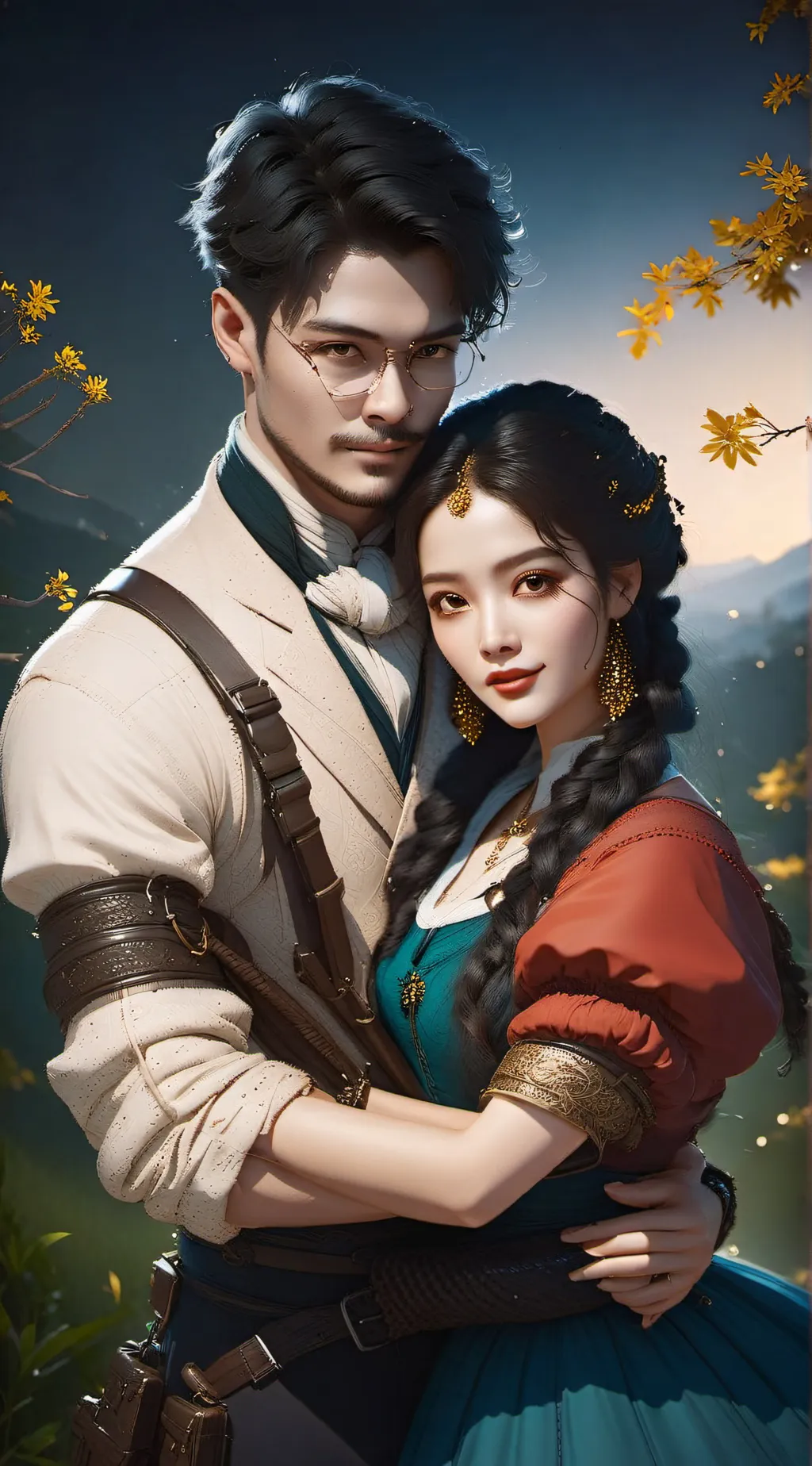 ai character: John and rose background