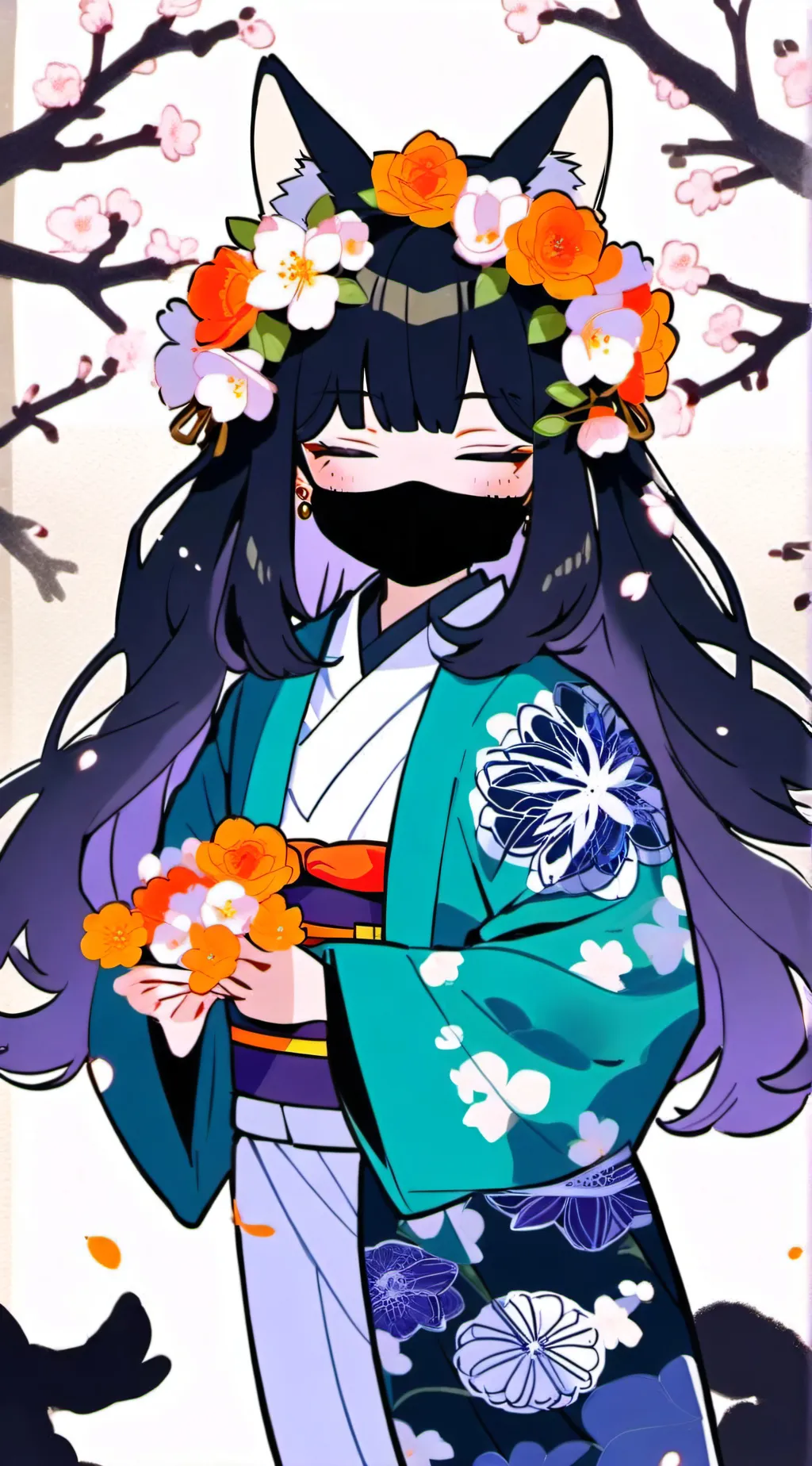 ai character: Autumn  background