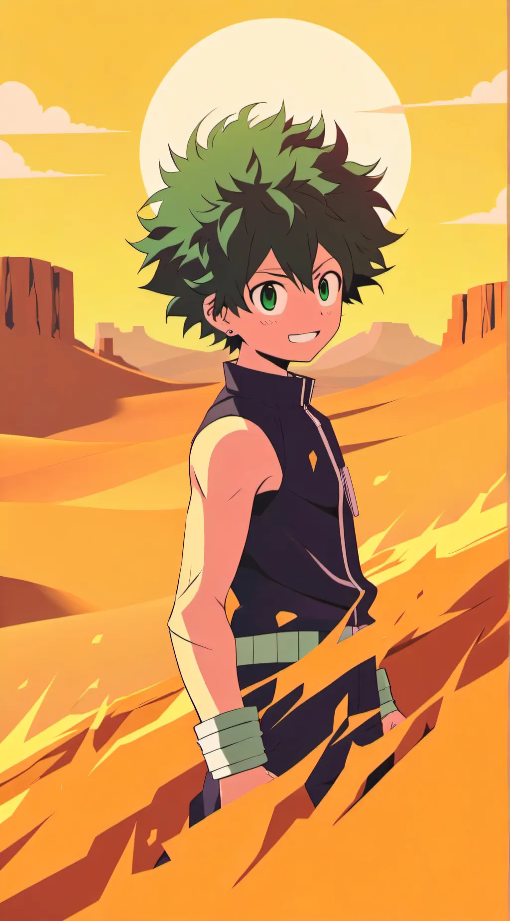 ai character: Mha Aladdin  background