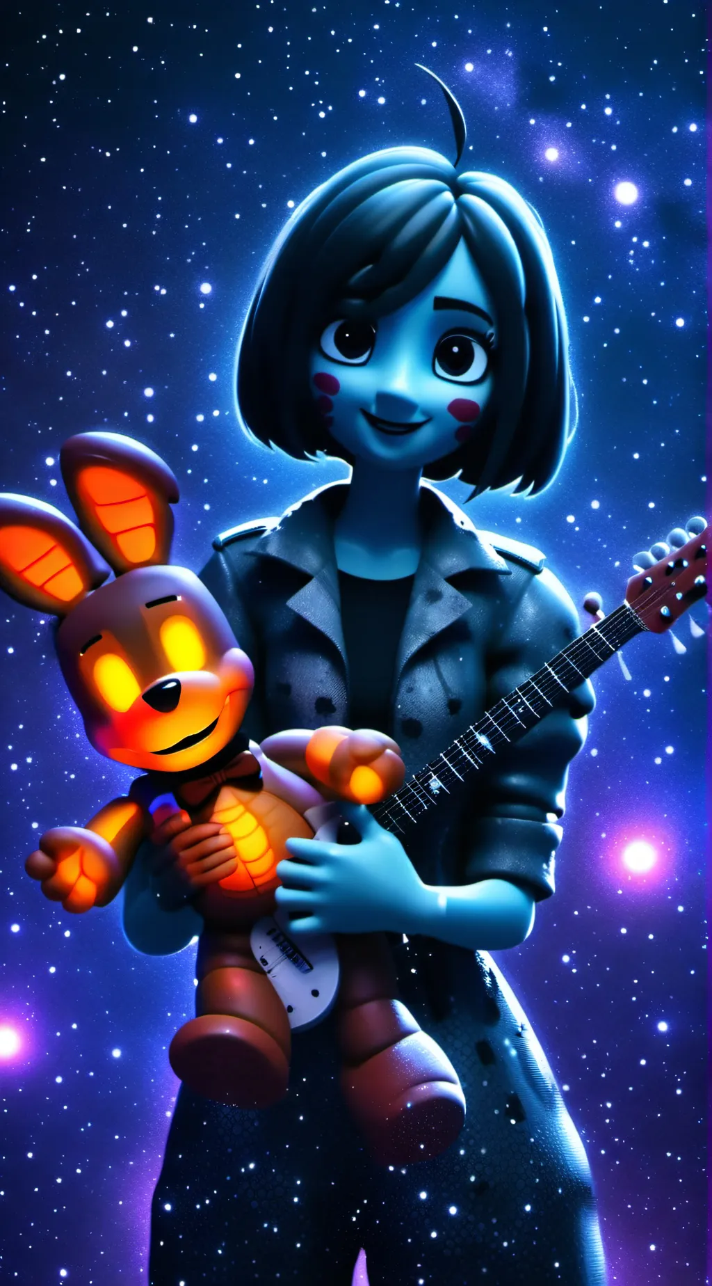 ai character: Jessica fnaf ._. background