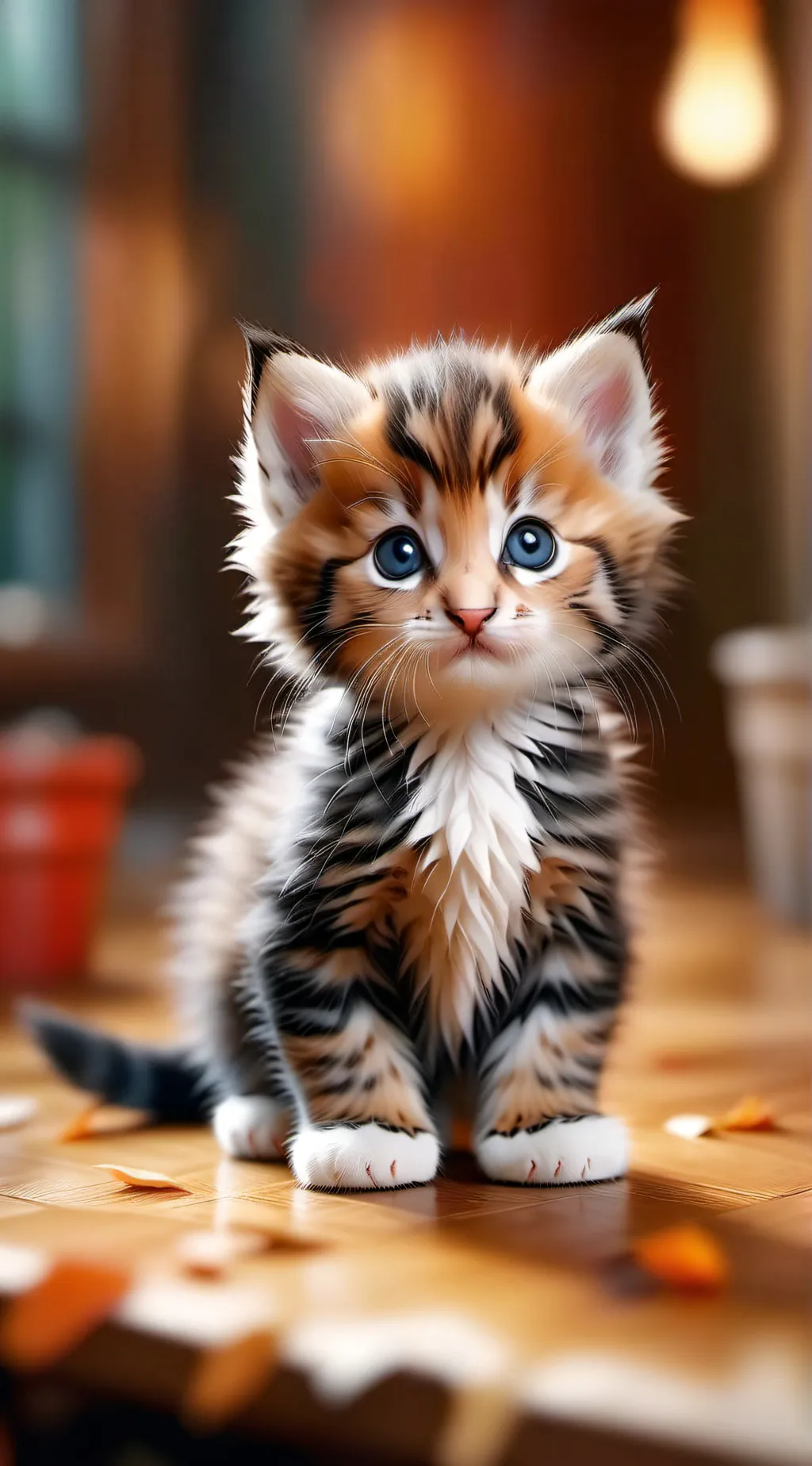 ai character: cute kitten background