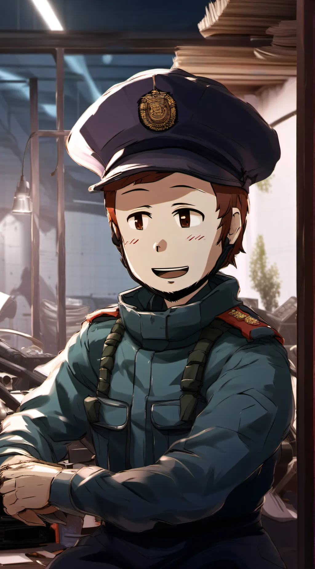 ai character: Barry  background