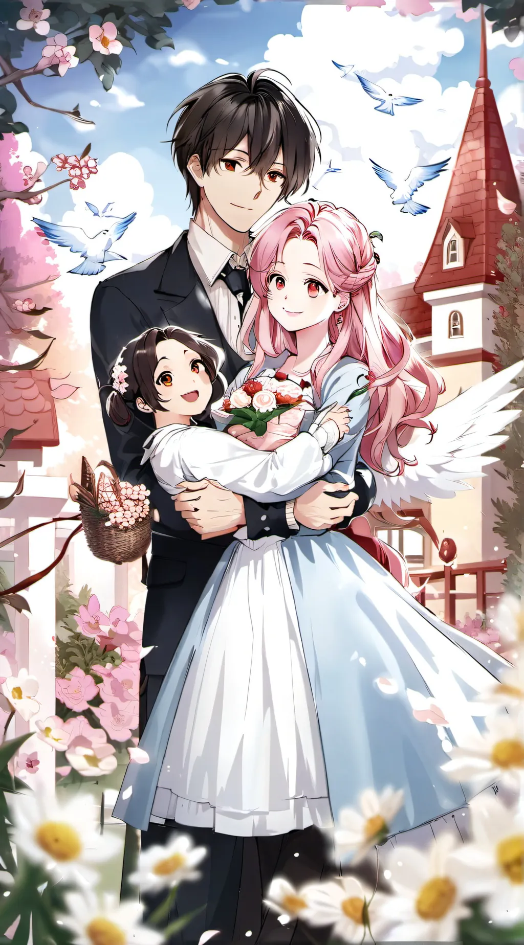 ai character: ANGELS WORLD background