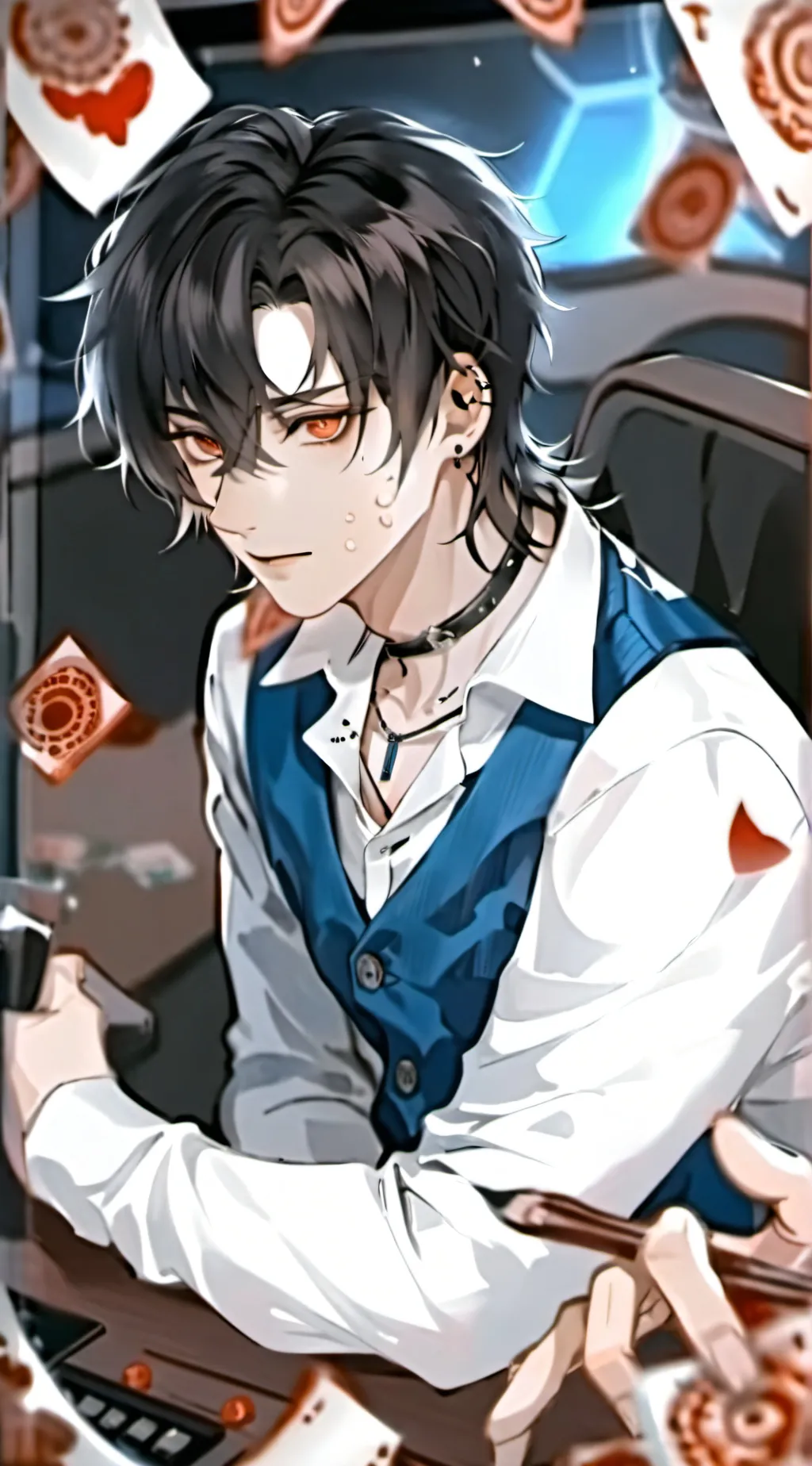 ai character: 雾 background