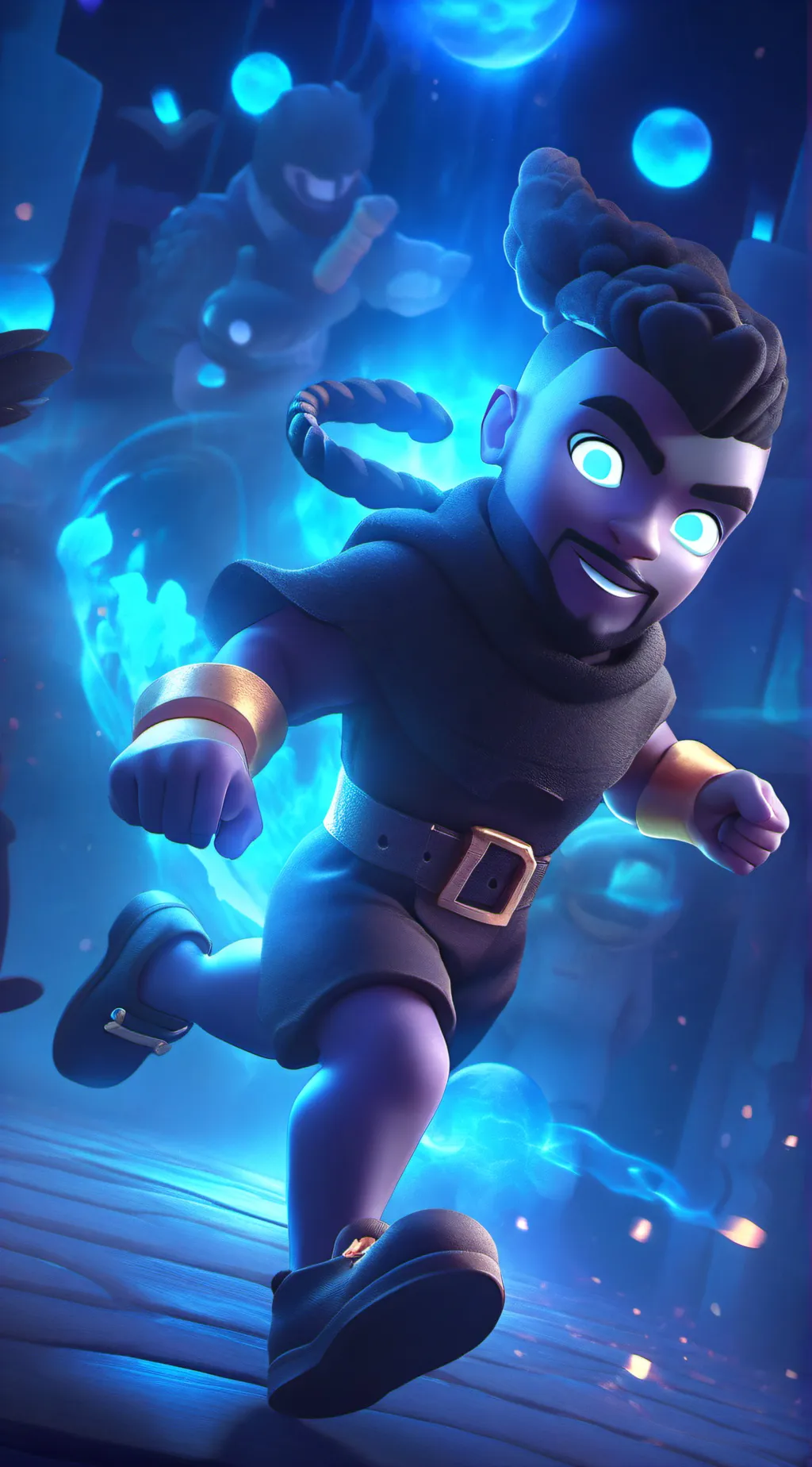 ai character: Black entity V2 background