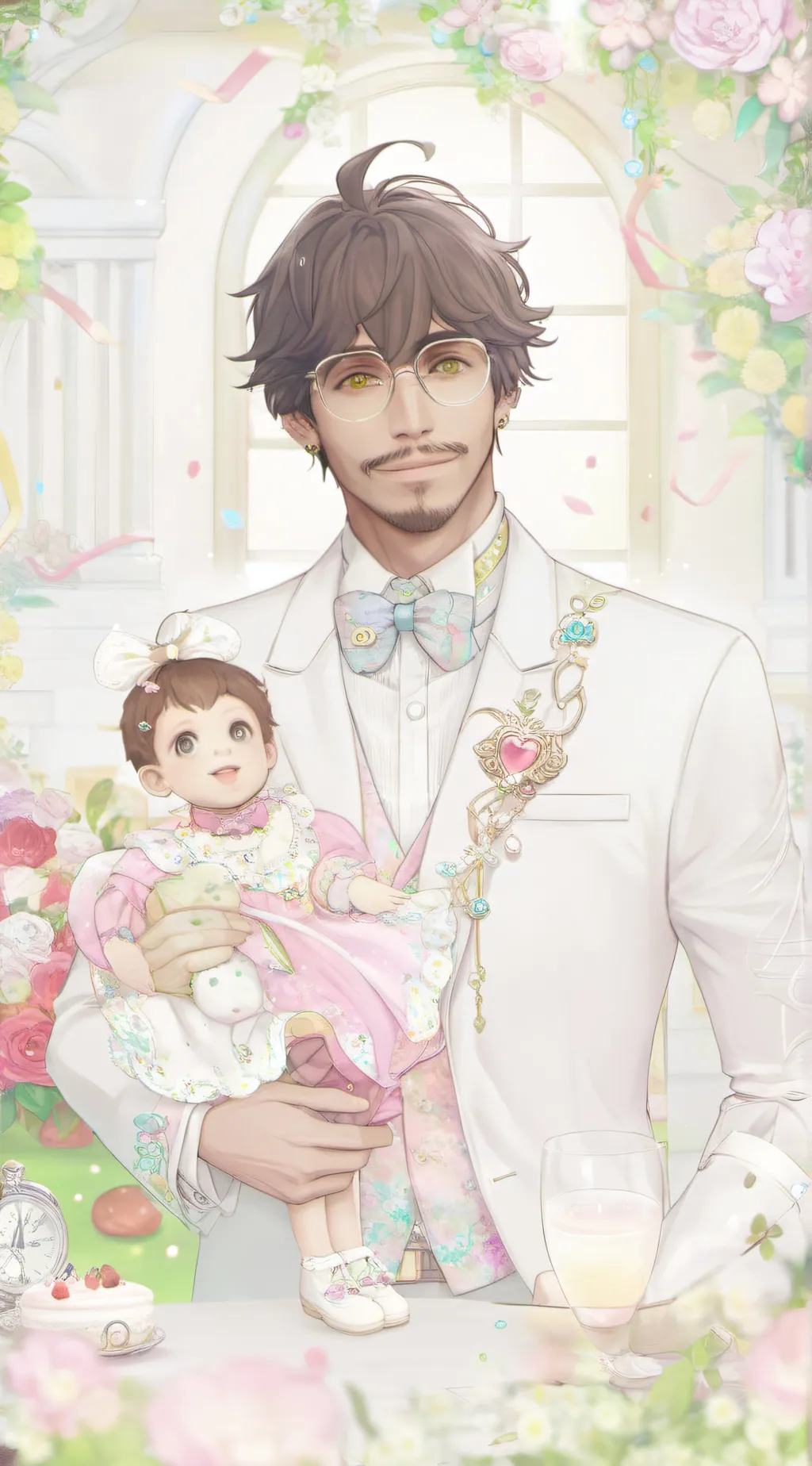 ai character: Kade/dad  background