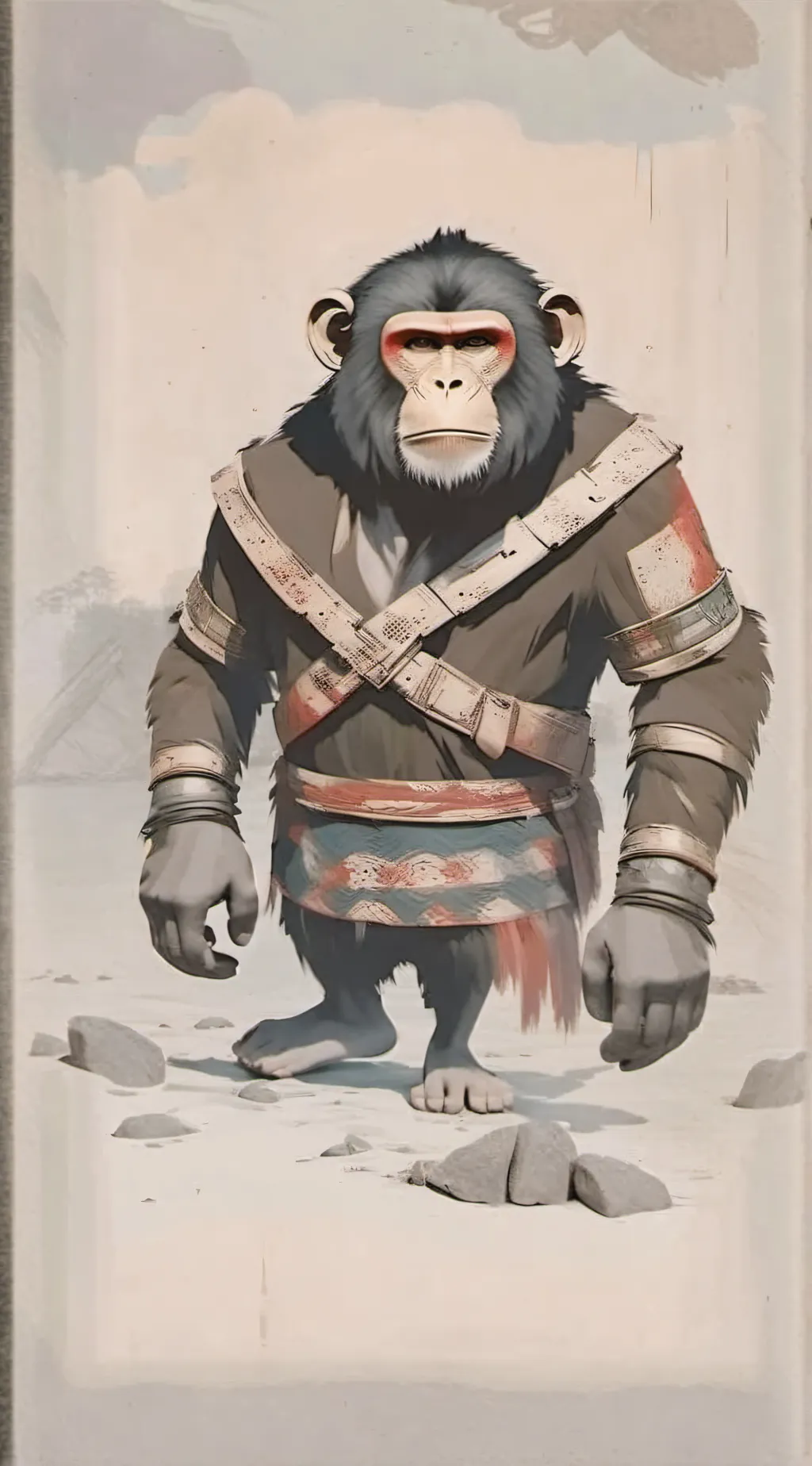 ai character: Big Monkey background