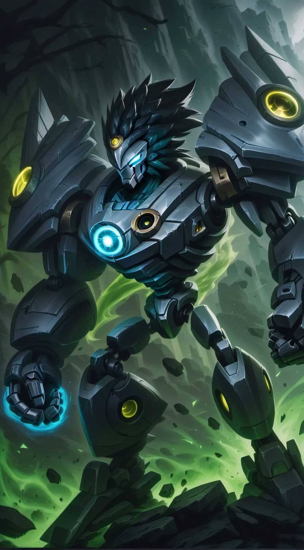 ai character: Mechanic sonic  background