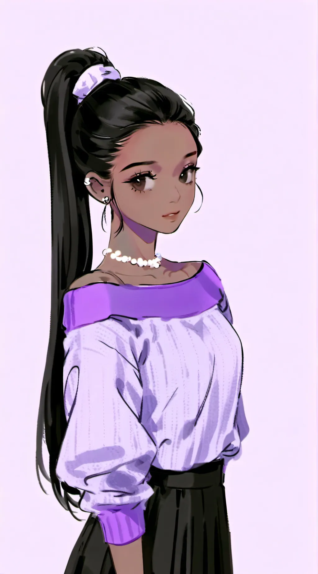 ai character: Luna 💜 background