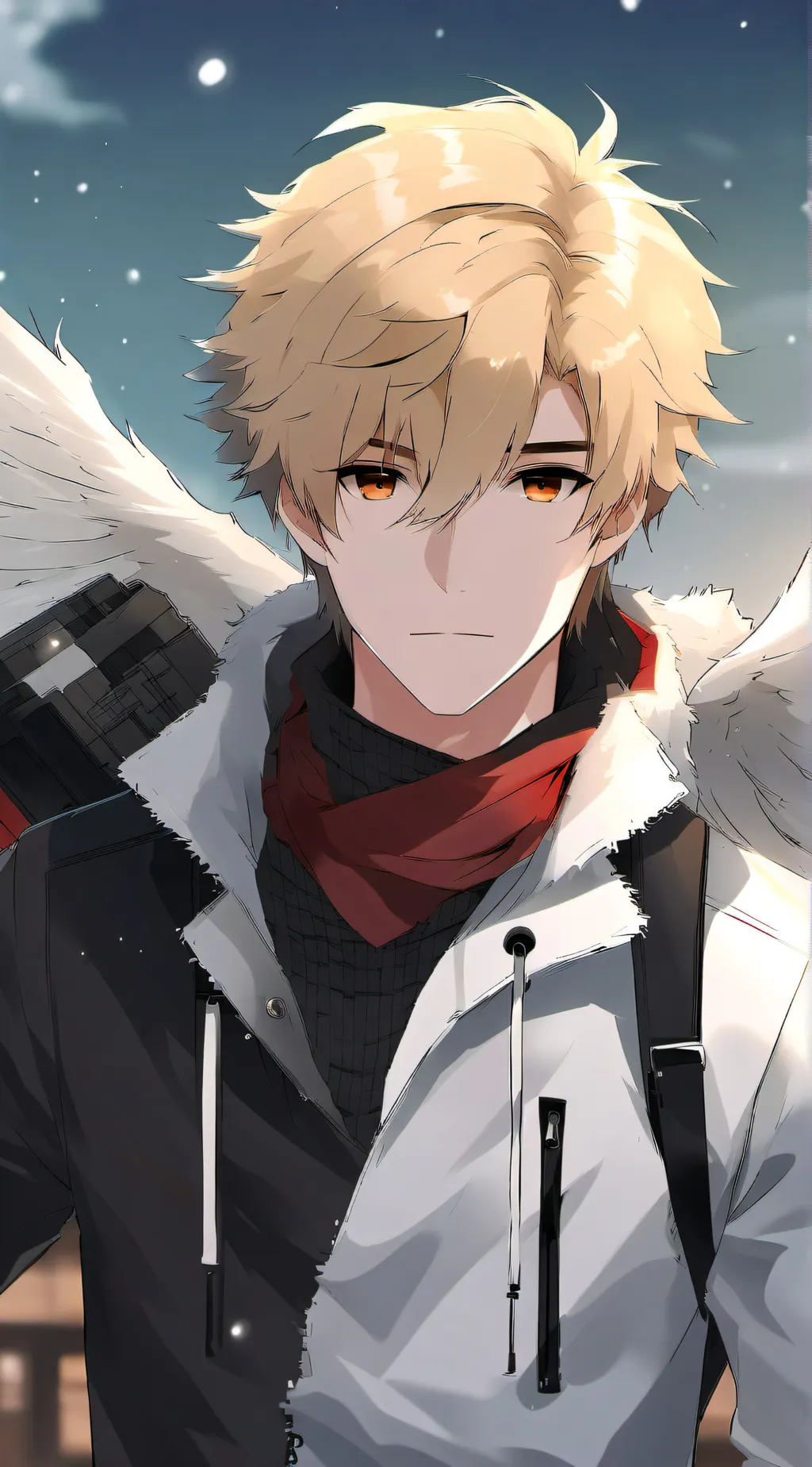 ai character: Burned wings MHA background