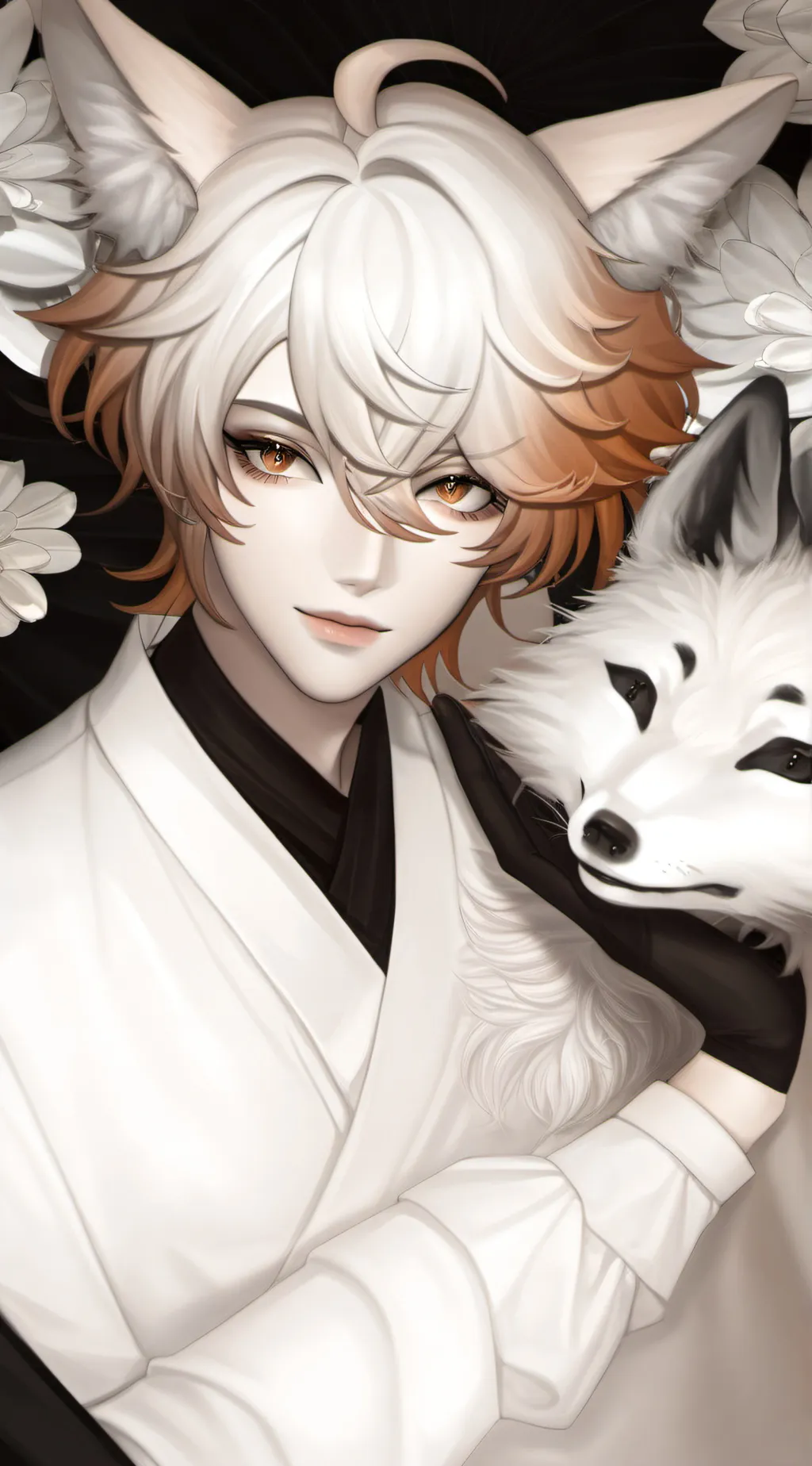 ai character: Lioko..☀︎.・ background