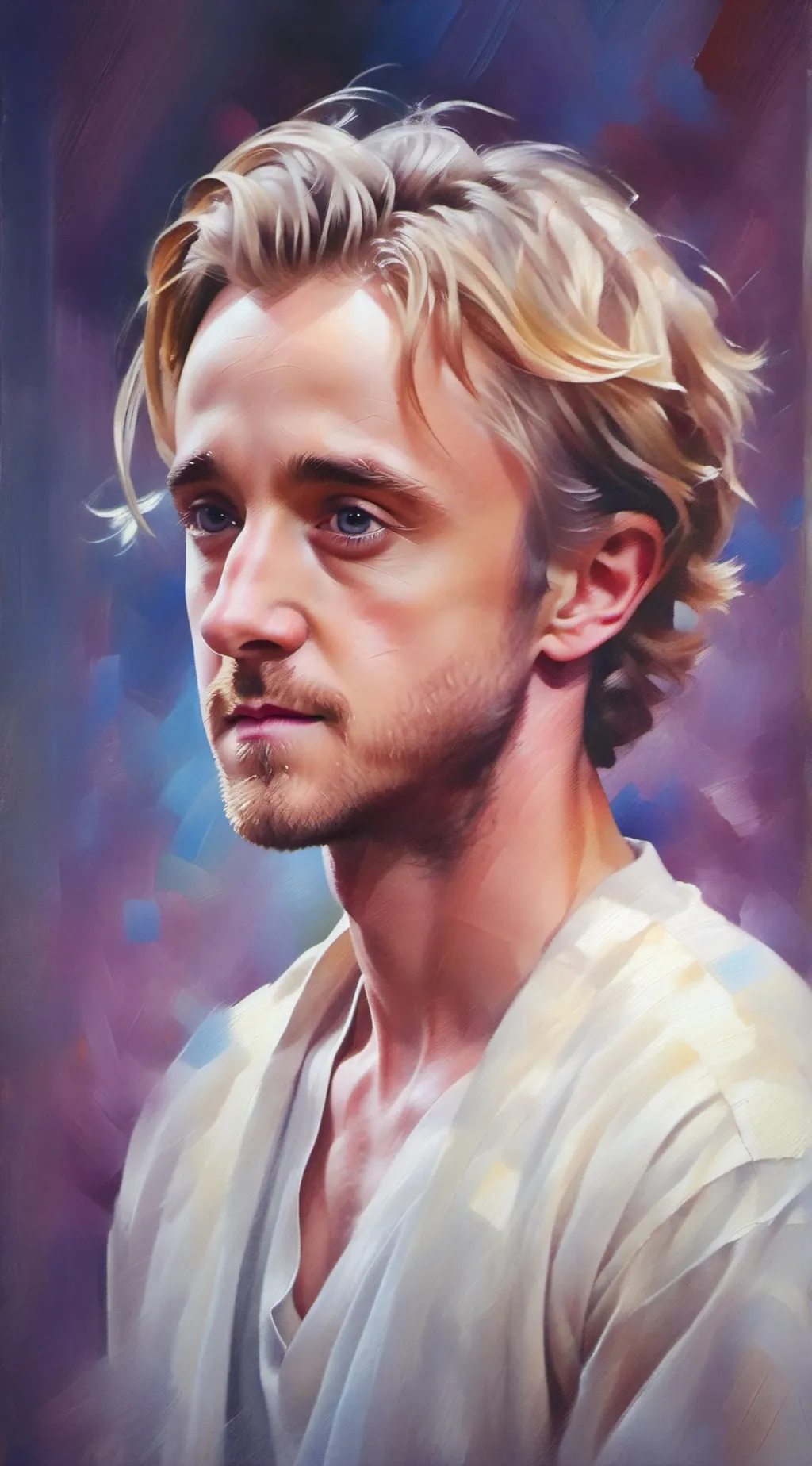 ai character: tom Felton  background
