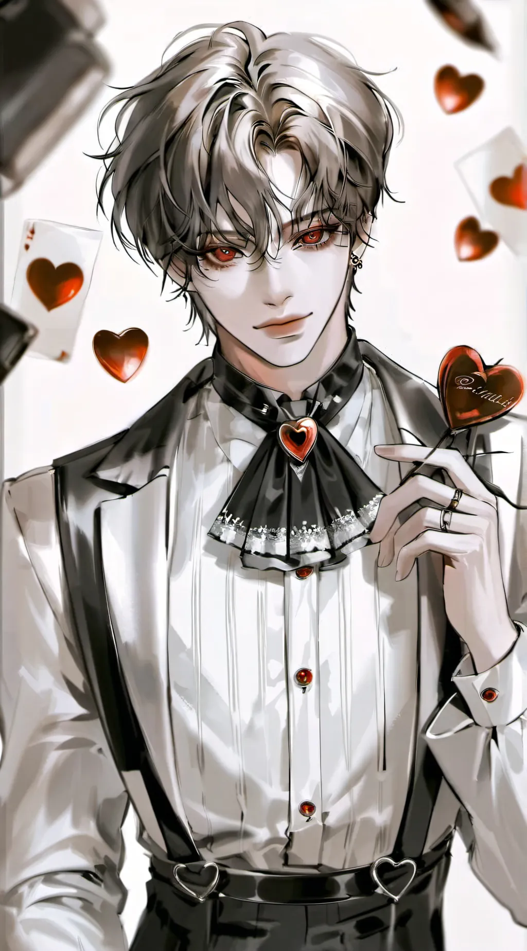 ai character: Rey de corazones background