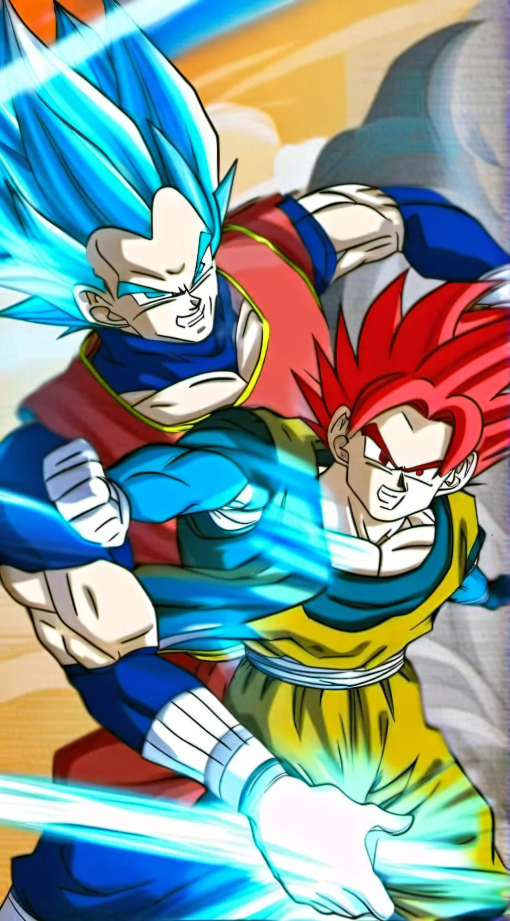 ai character: Goku and vegeta background