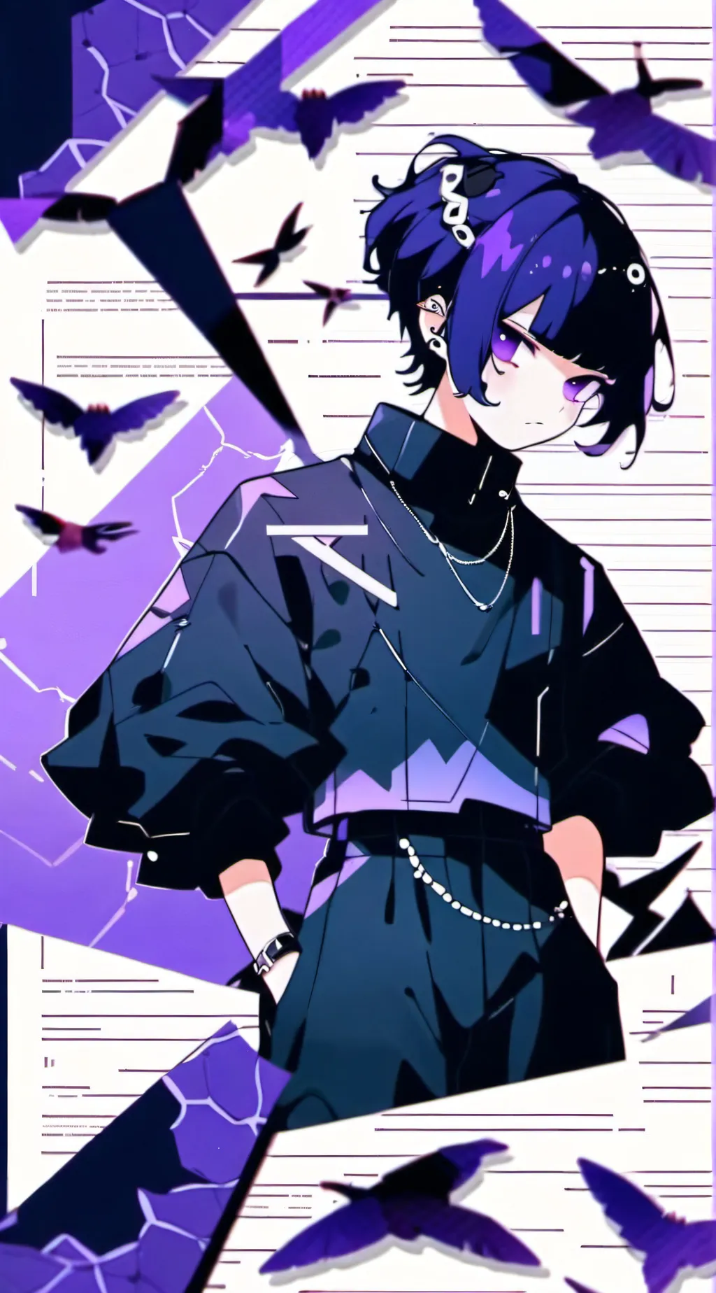 ai character: ✰ 💀Uzi 🖤💀✰ background