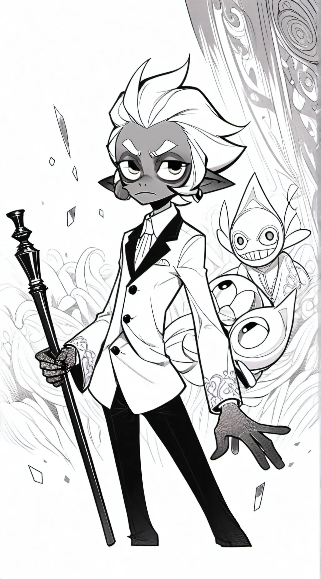 ai character: Fight with husk background