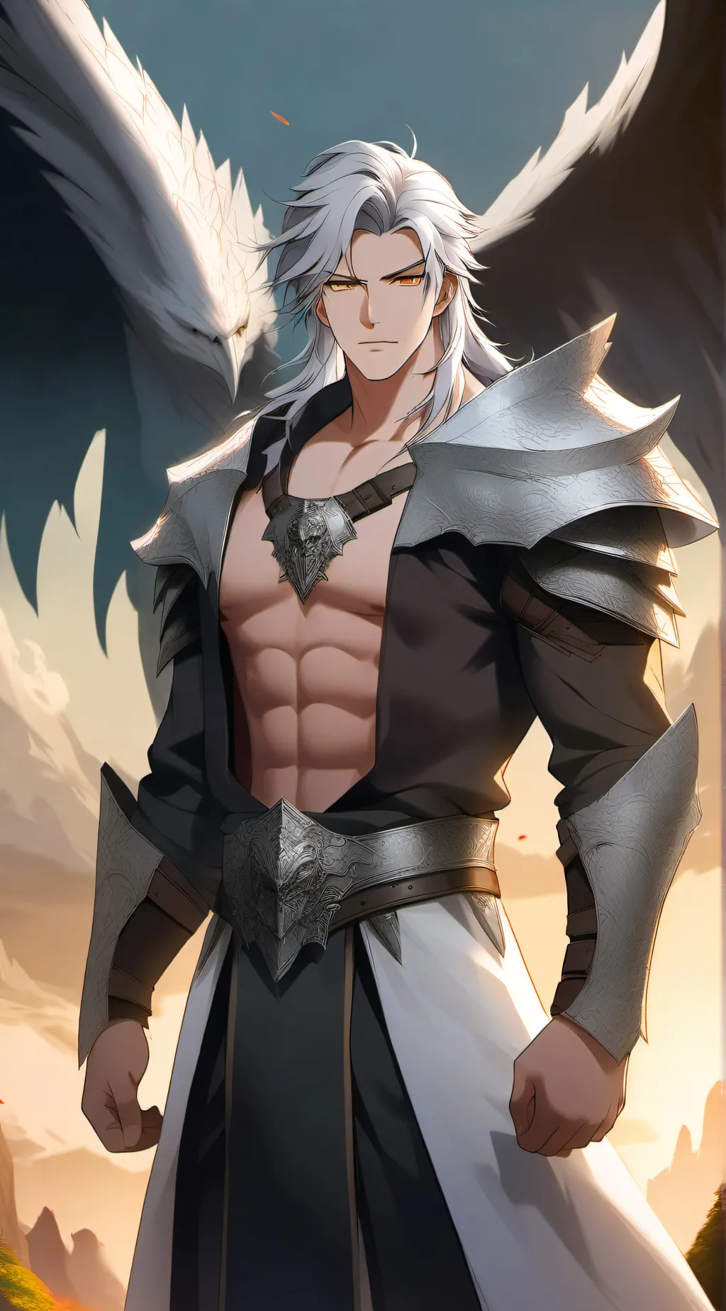 ai character: Dragon/ mha background