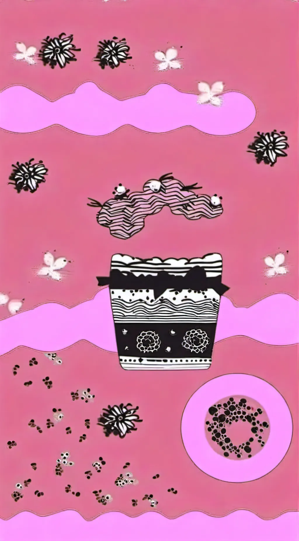 ai character: Kuromi background