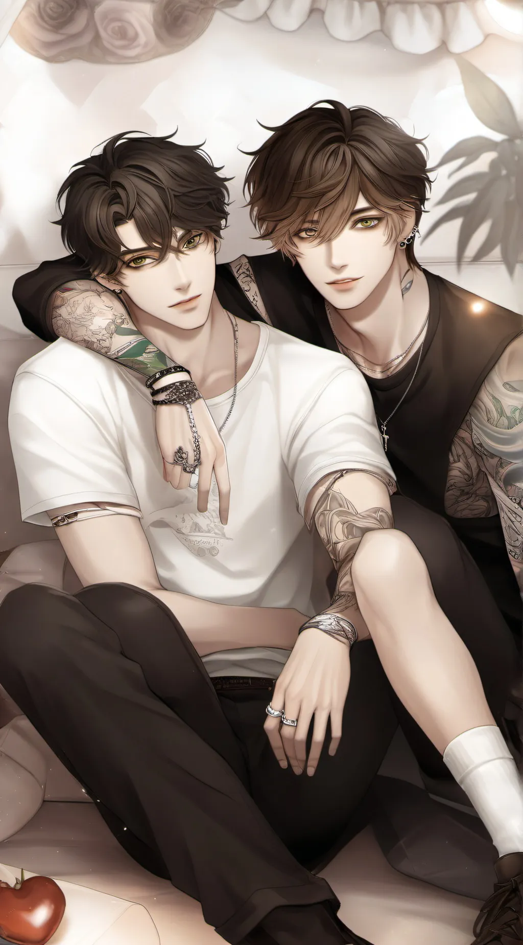 ai character: Oliver and Daniel background