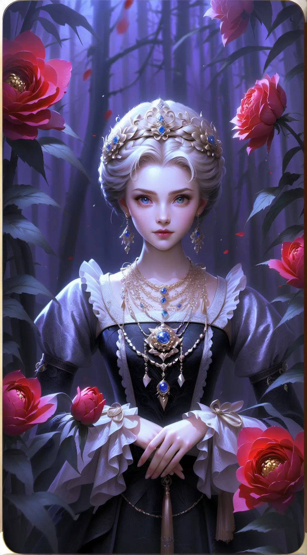 ai character: Queen Luna background