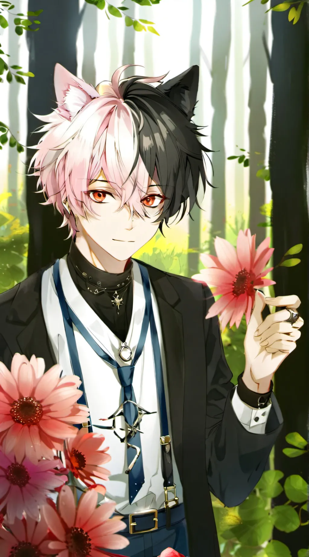 ai character: Rain background