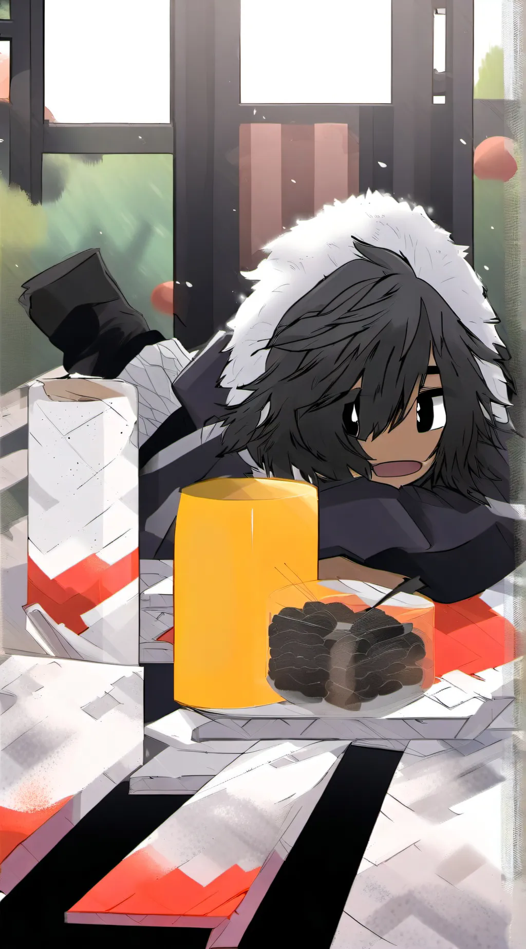 ai character: Fpe au school! background