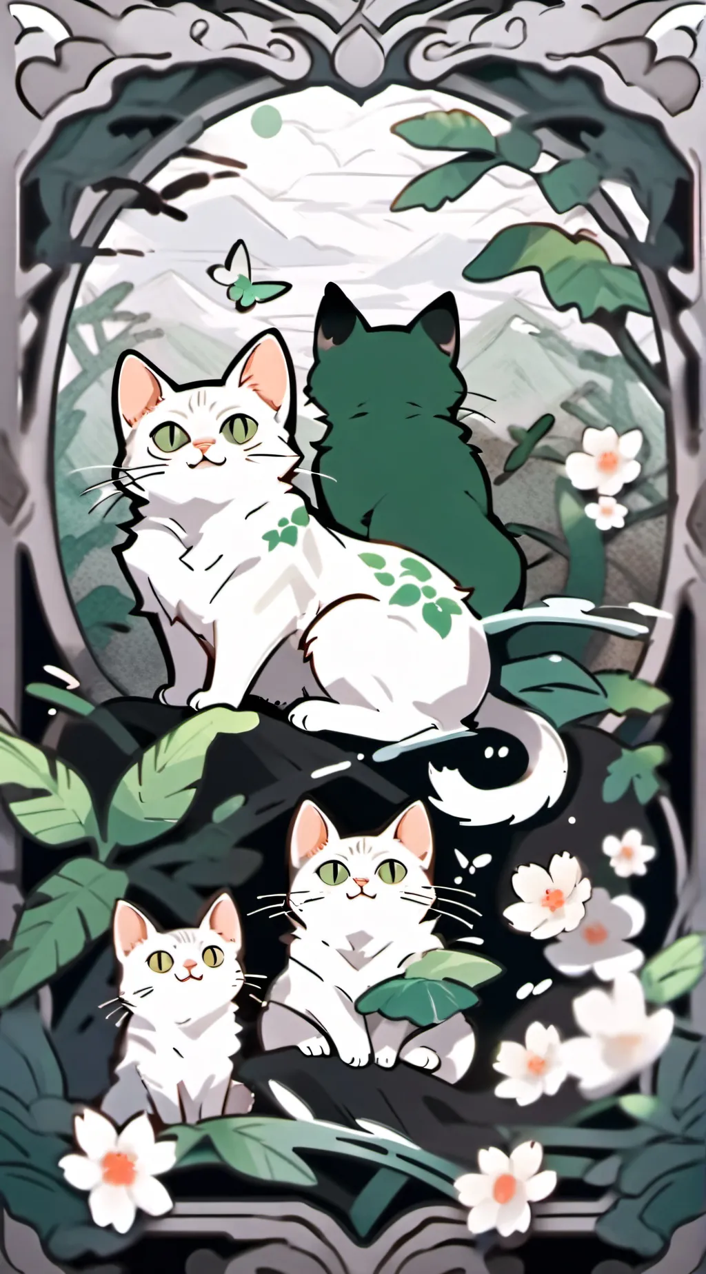 ai character: minty background