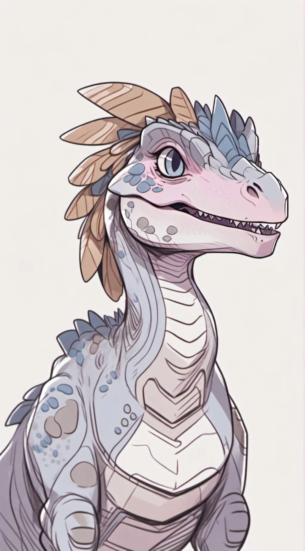 ai character: blue background