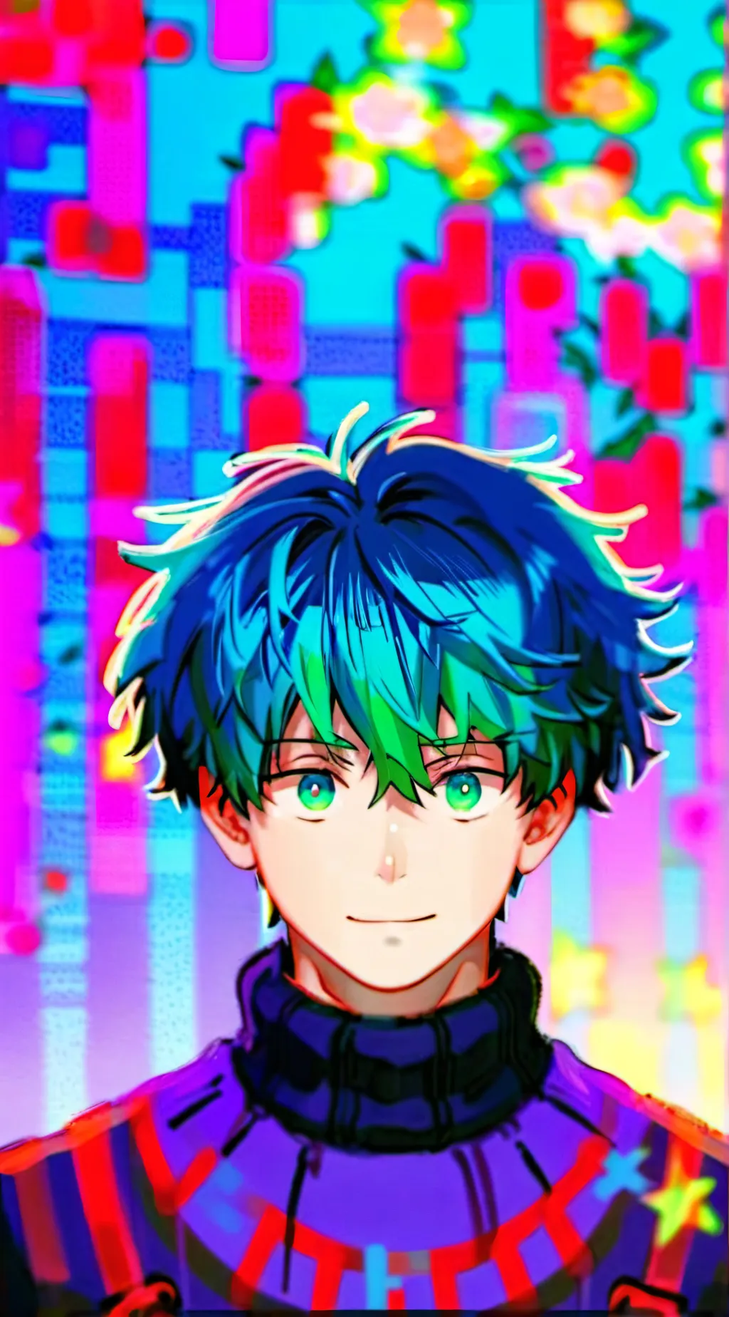 ai character: deku. background