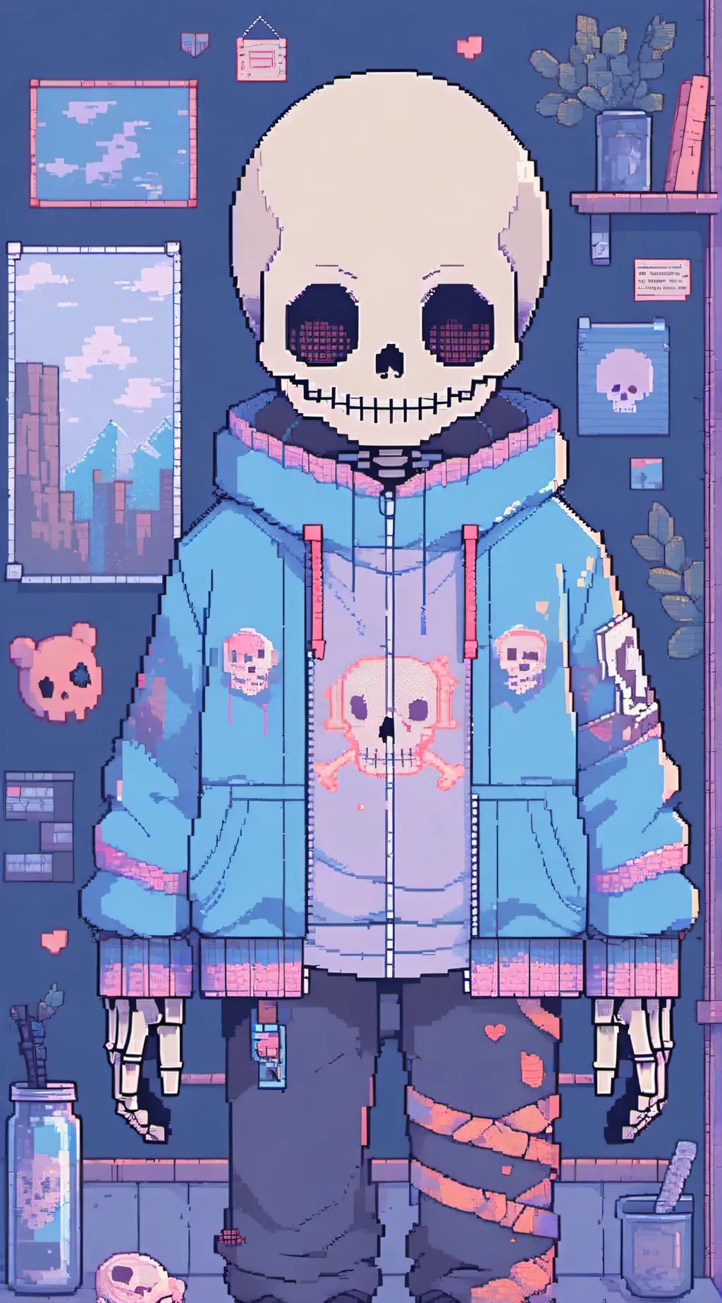 ai character: sans background