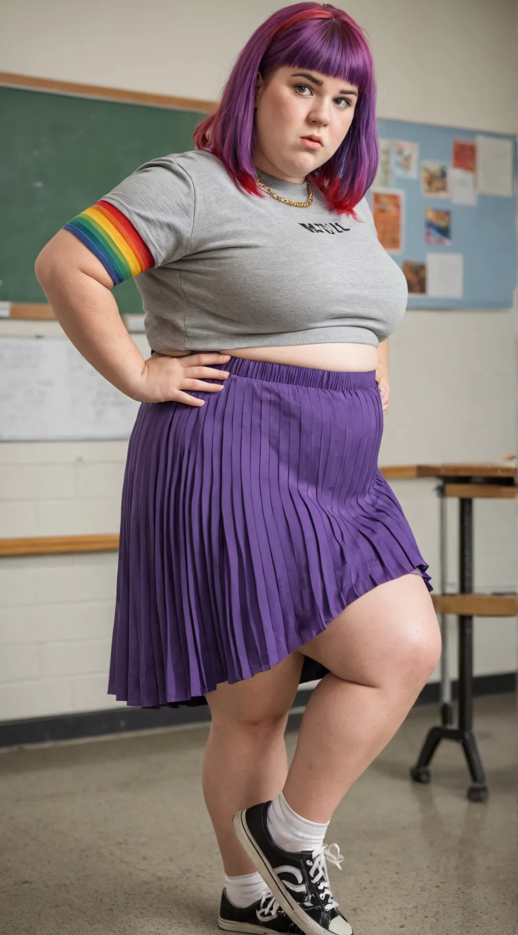 ai character: Gloria Cummings background