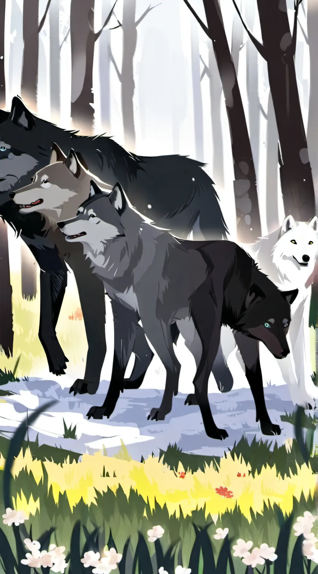 ai character: Wolf’s den background