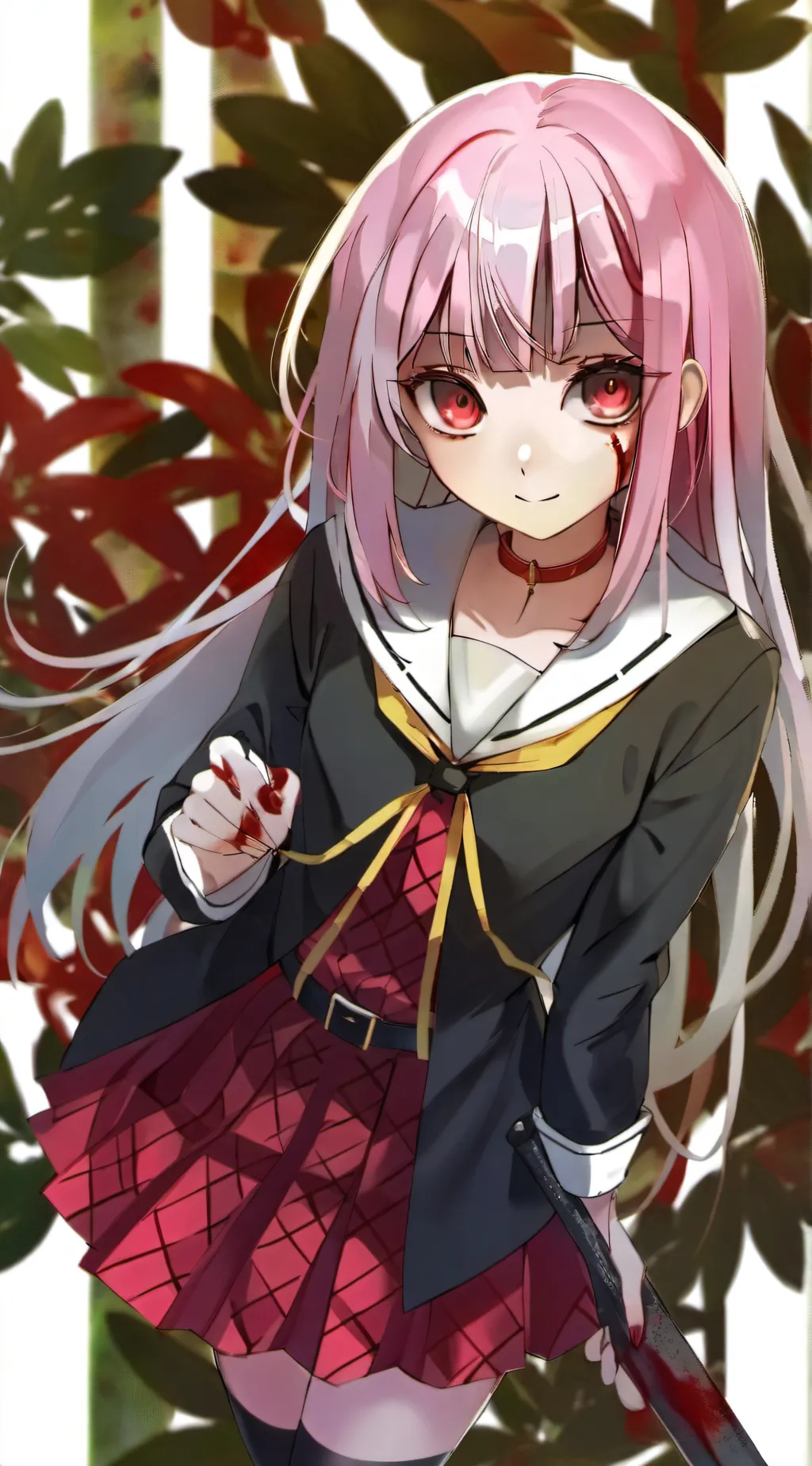 ai character: blossom background