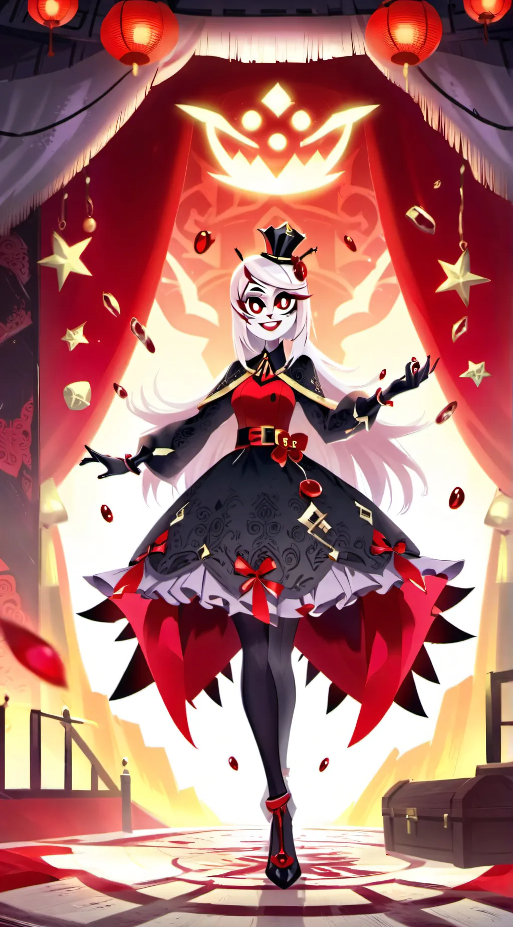 ai character: The Hazbin Hotel background