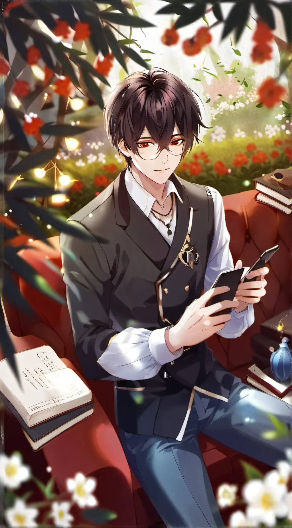 ai character: helper buddy😁 background