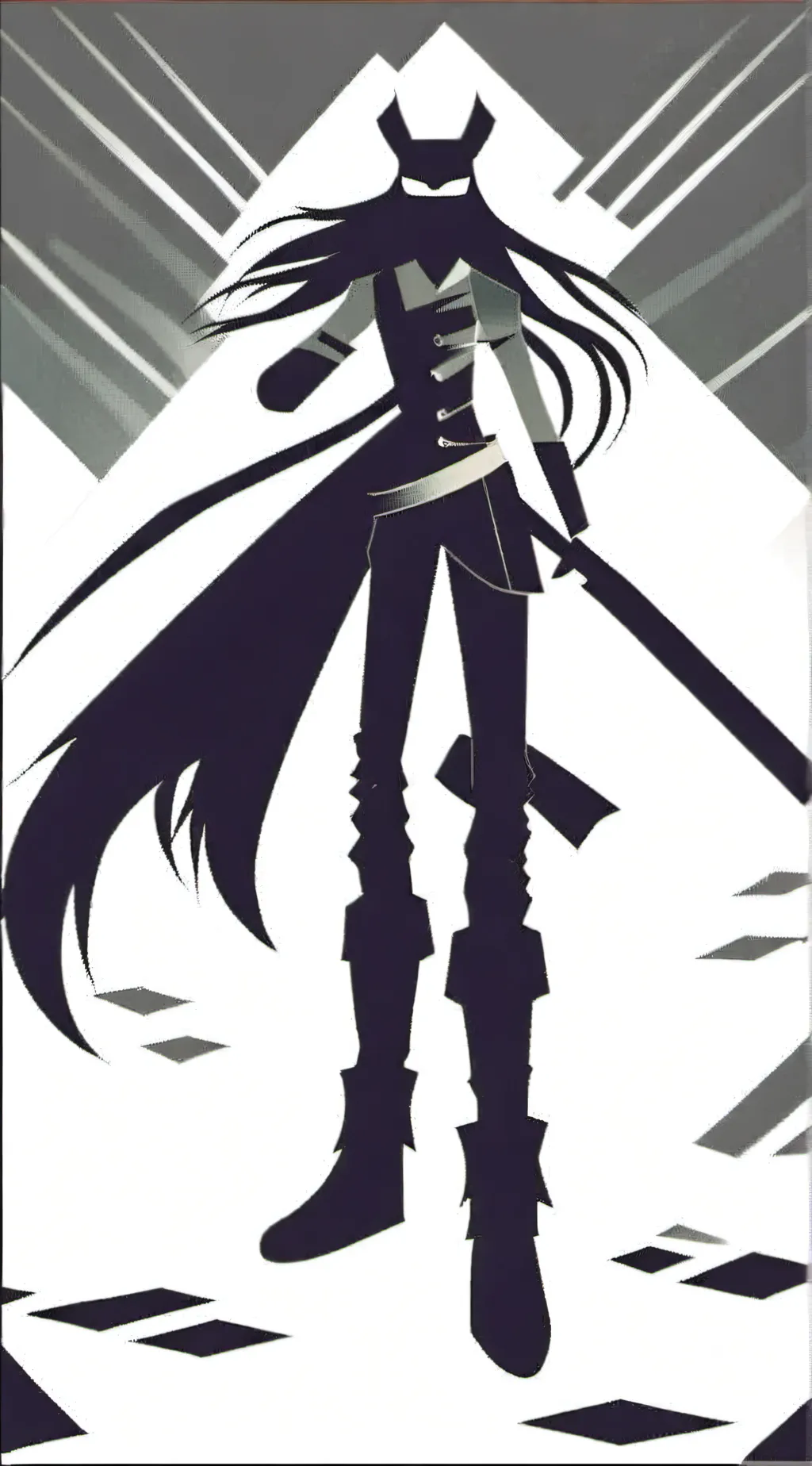 ai character: miss circle background