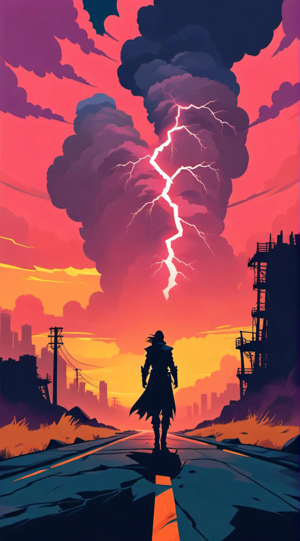 ai character: Hearts of Power background