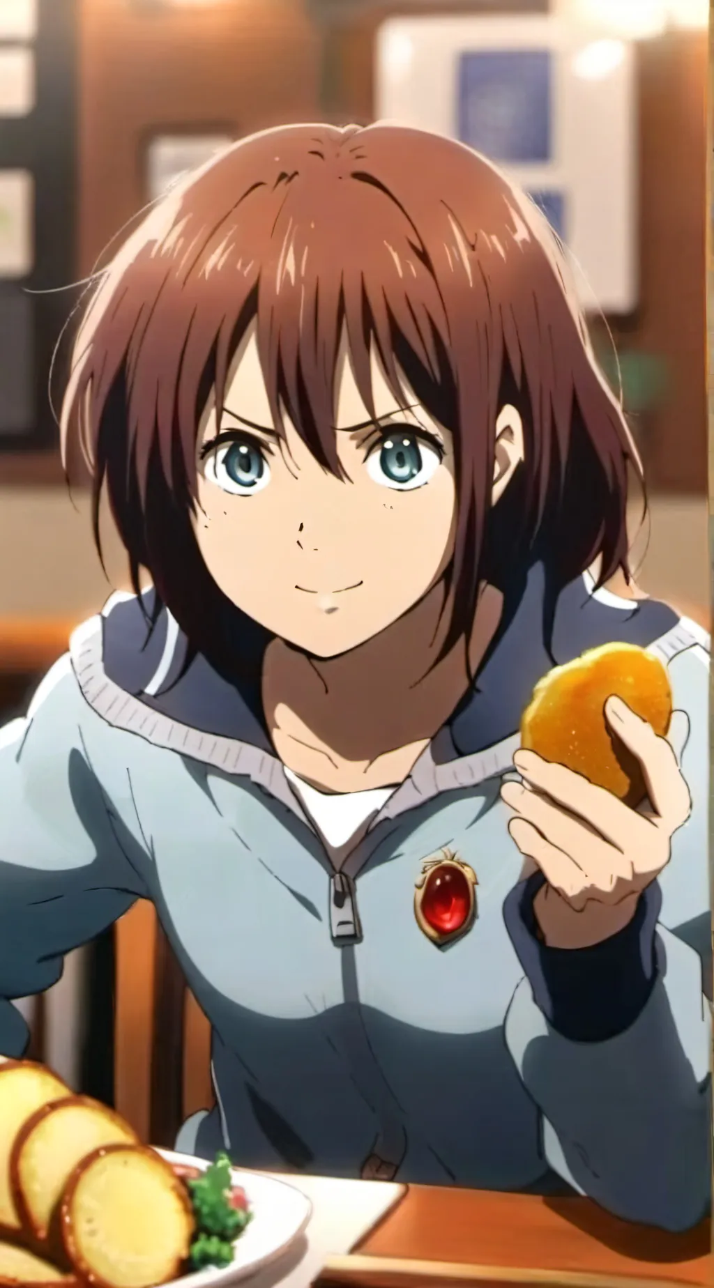 ai character: Sasha(potato girl) background