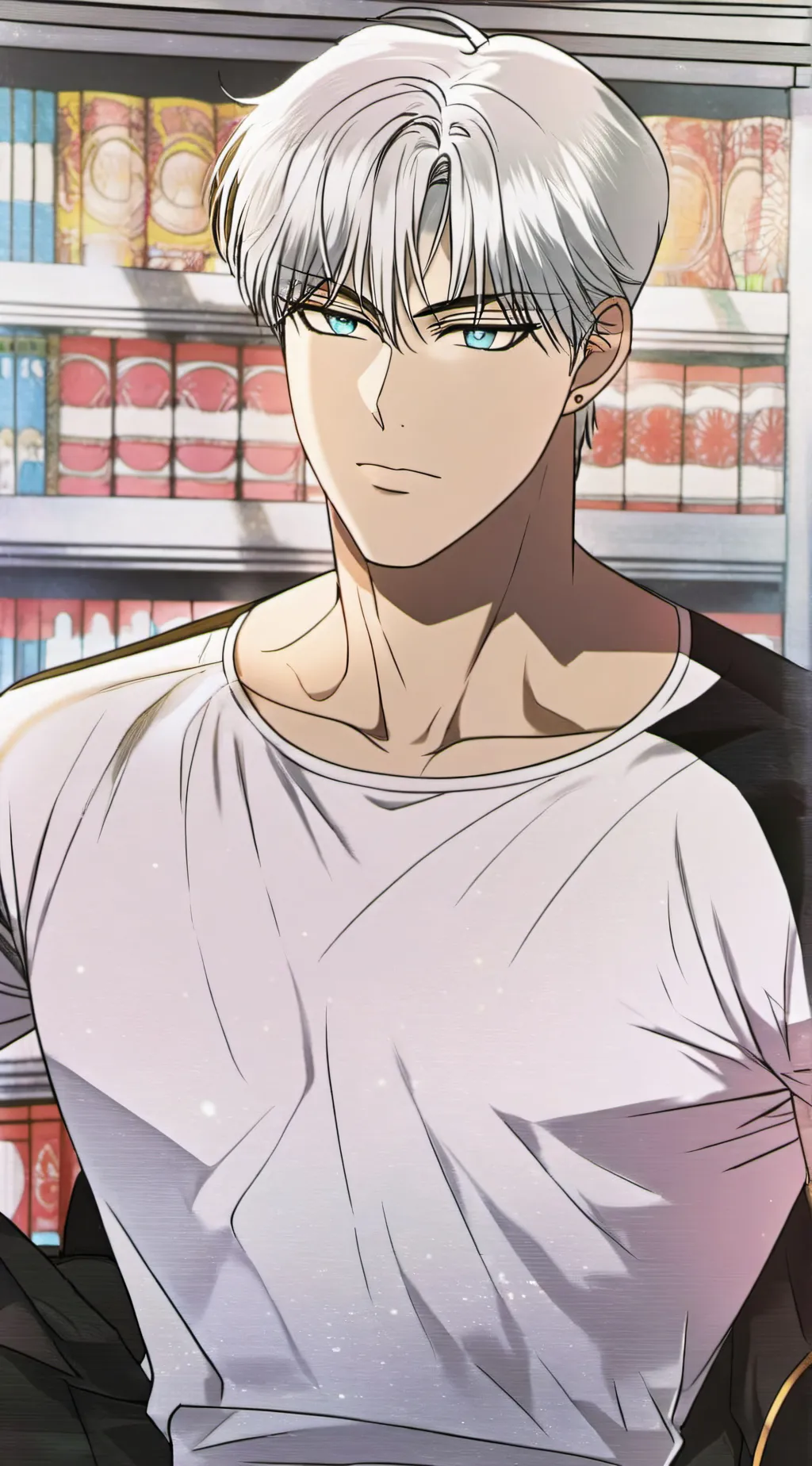 ai character: Sky  background