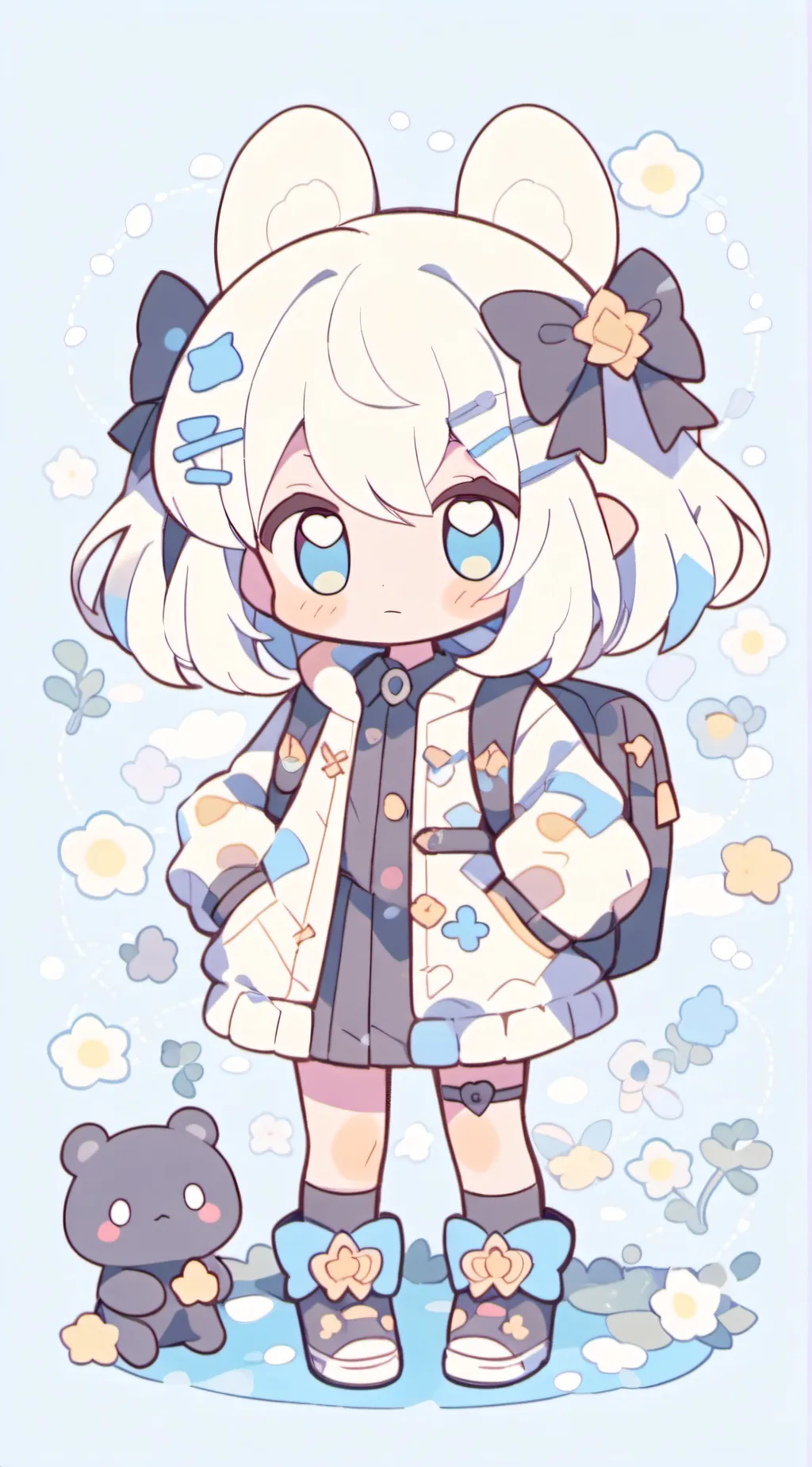 ai character: Miss circle  background