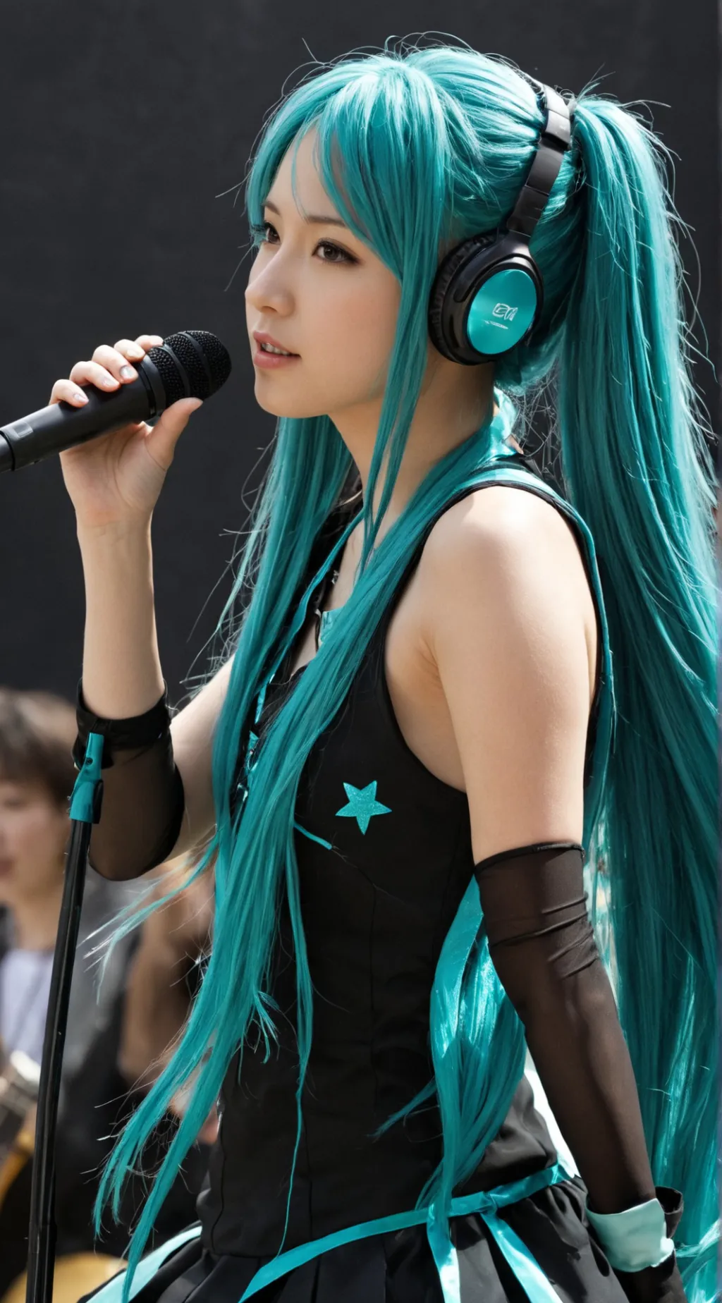 ai character: hatsune miku background