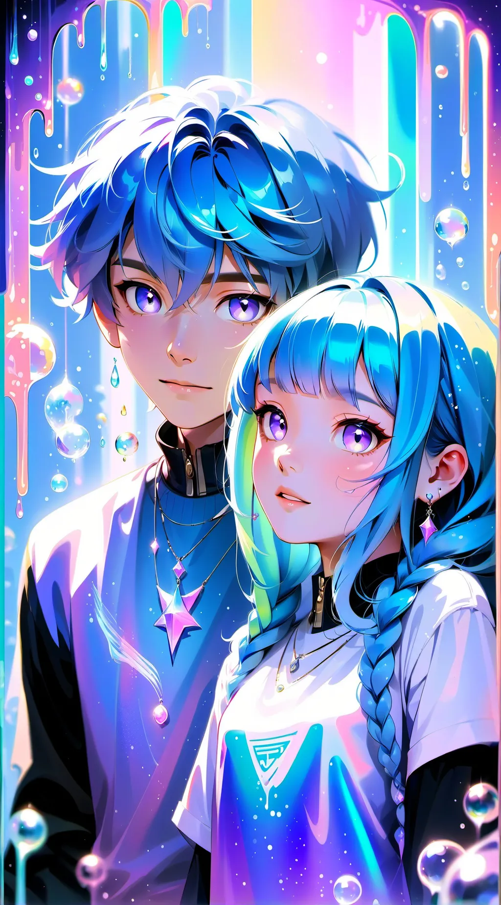 ai character: Cosmo and lavender background