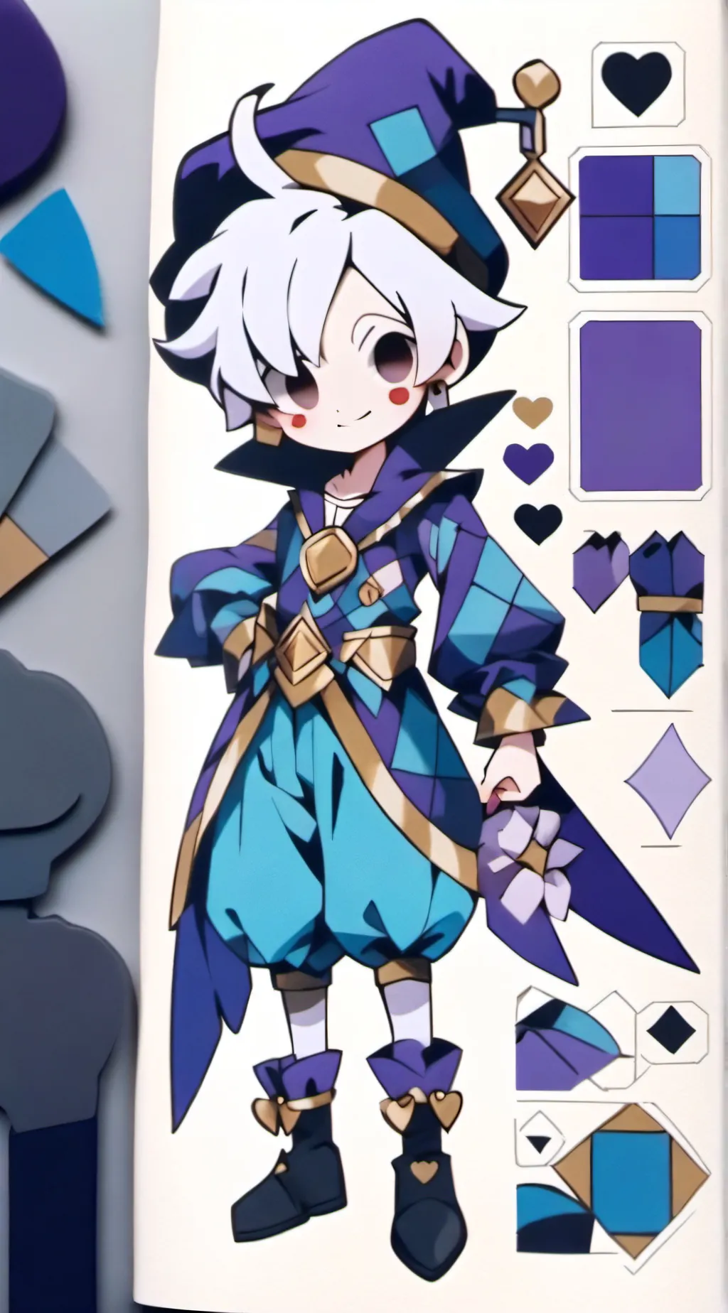 ai character: Leo the jester background